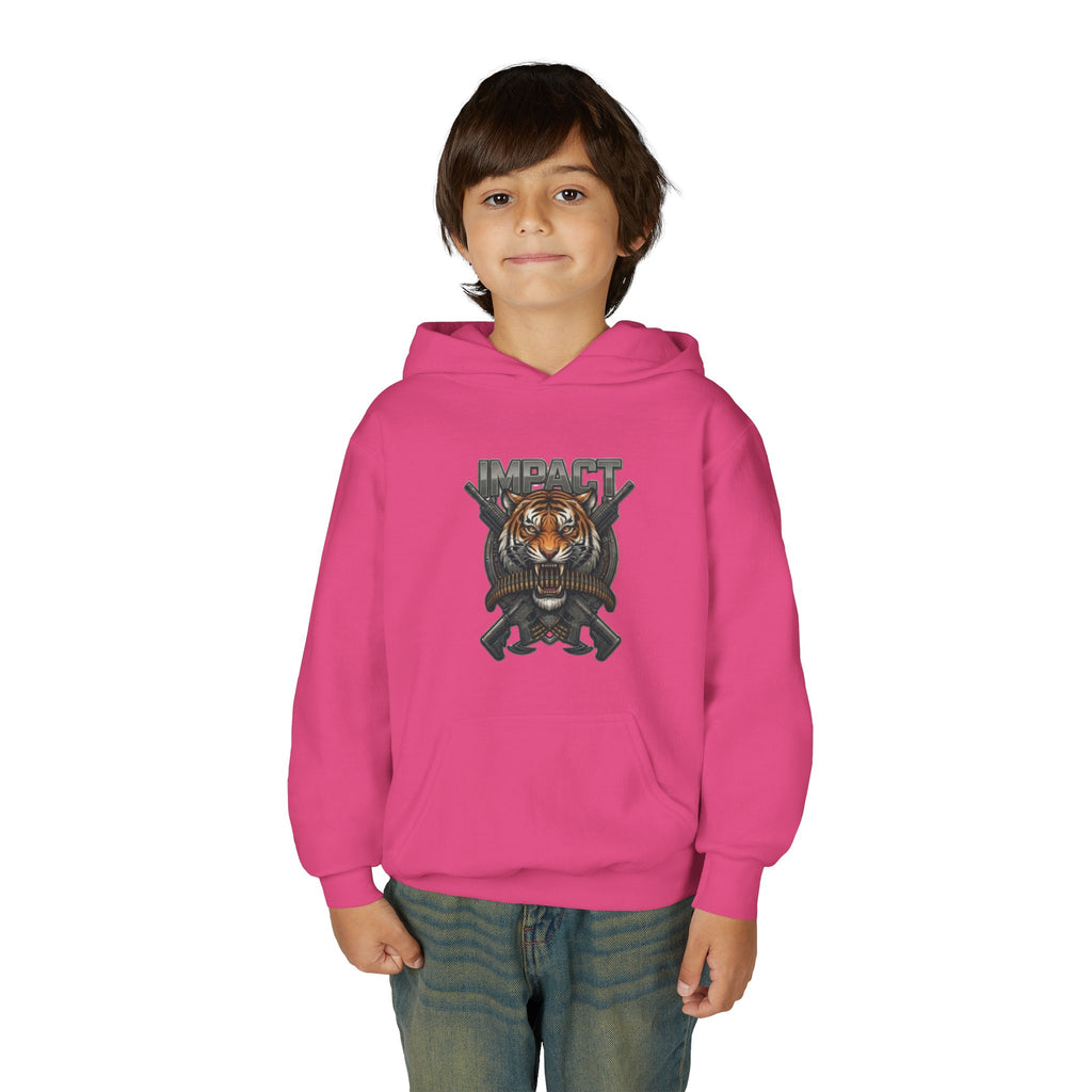 Impact Tiger Hoodie — Youth Graphic Hooded Sweatshirt