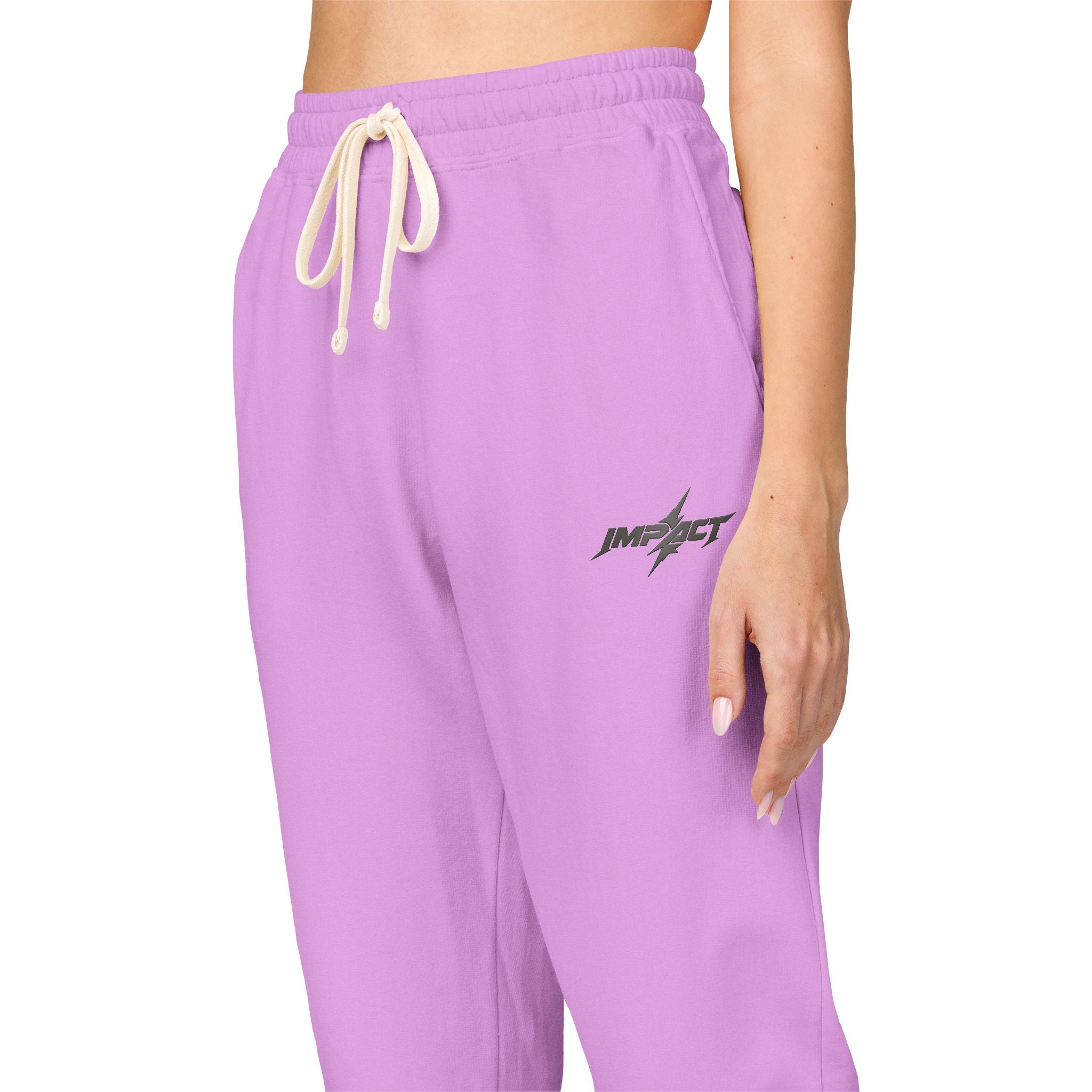 Fleece Sweatpants — Minimal Embroidered Pocket Joggers 100% COTTON