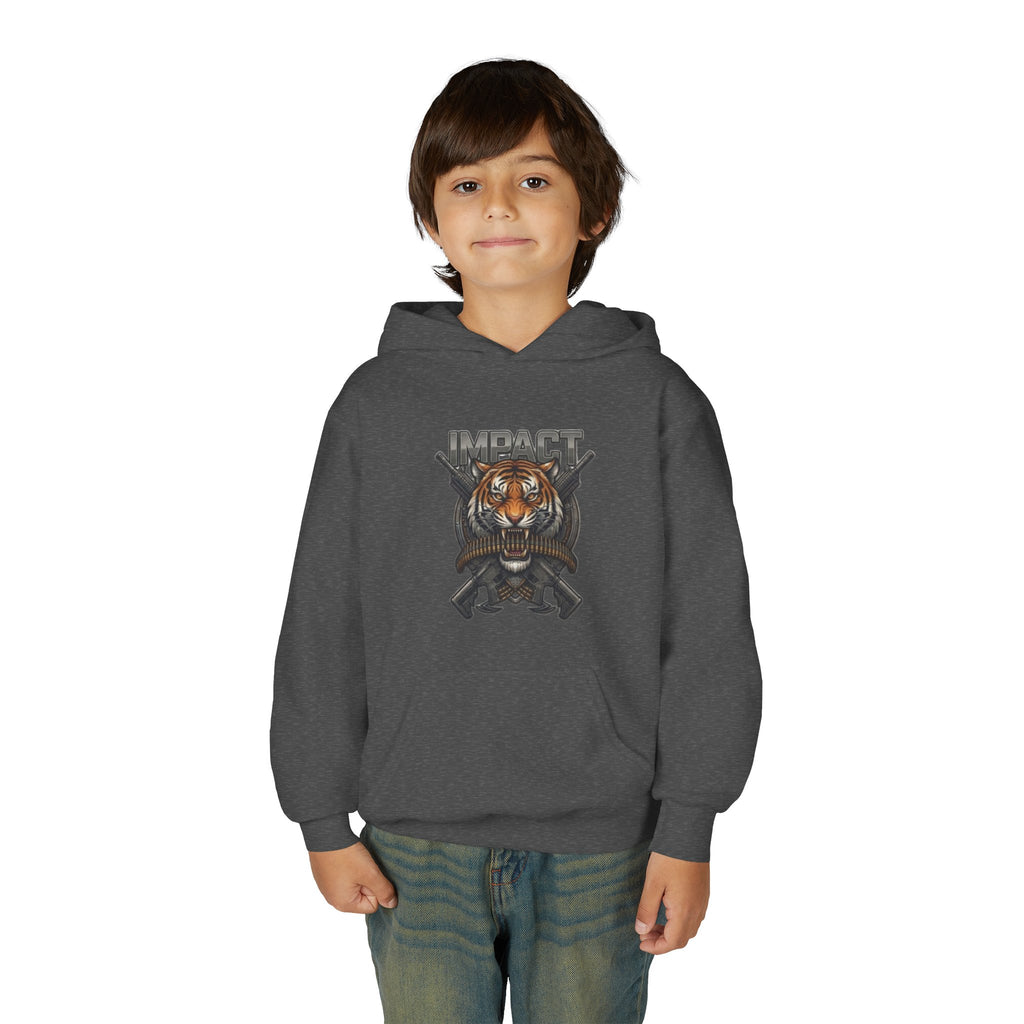 Impact Tiger Hoodie — Youth Graphic Hooded Sweatshirt