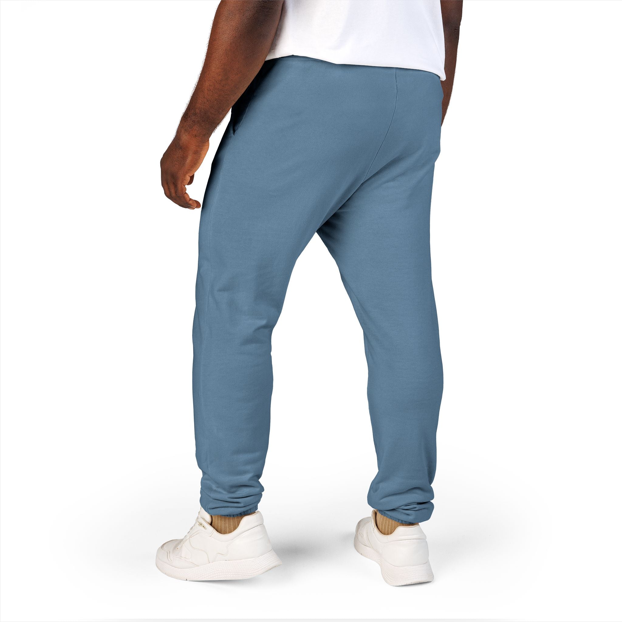 Fleece Sweatpants — Minimal Embroidered Pocket Joggers 100% COTTON