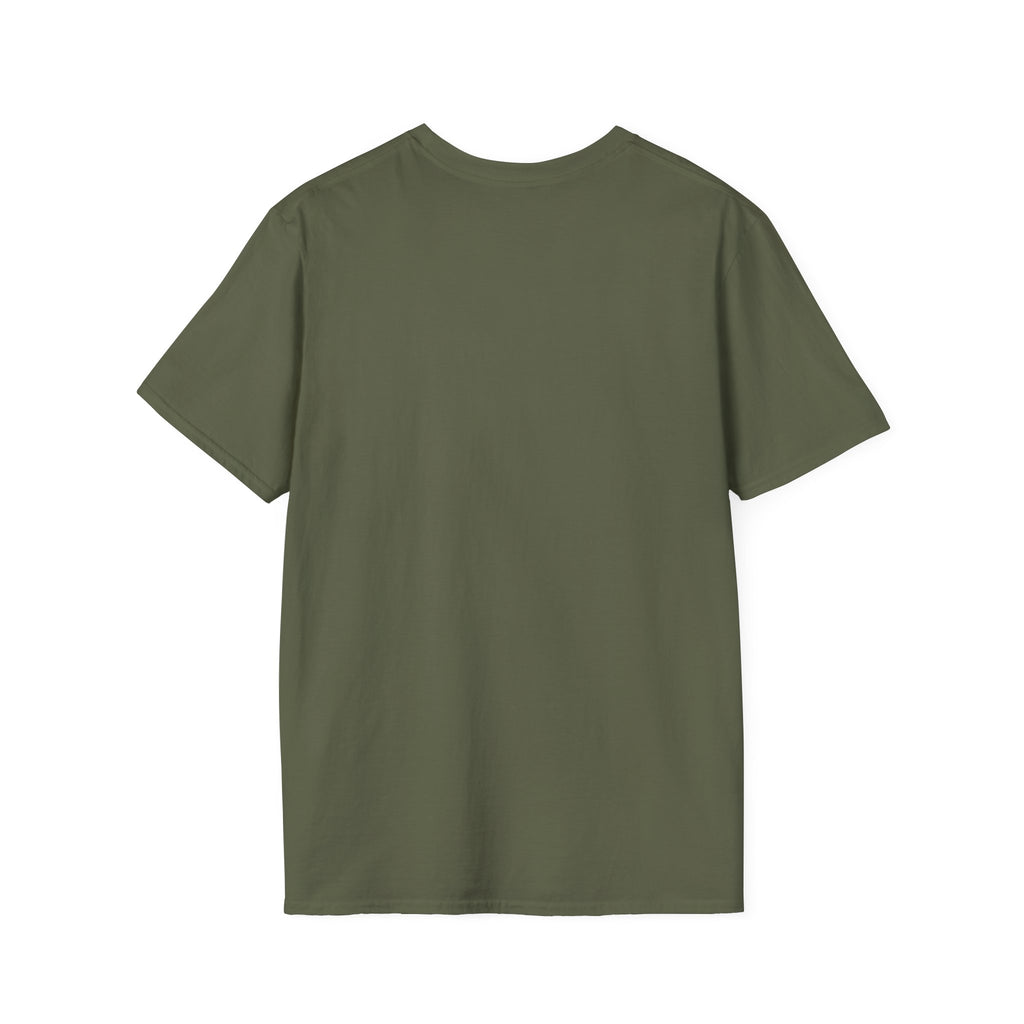 Adventure Mountain T-Shirt — Hiker & Dog Line Art