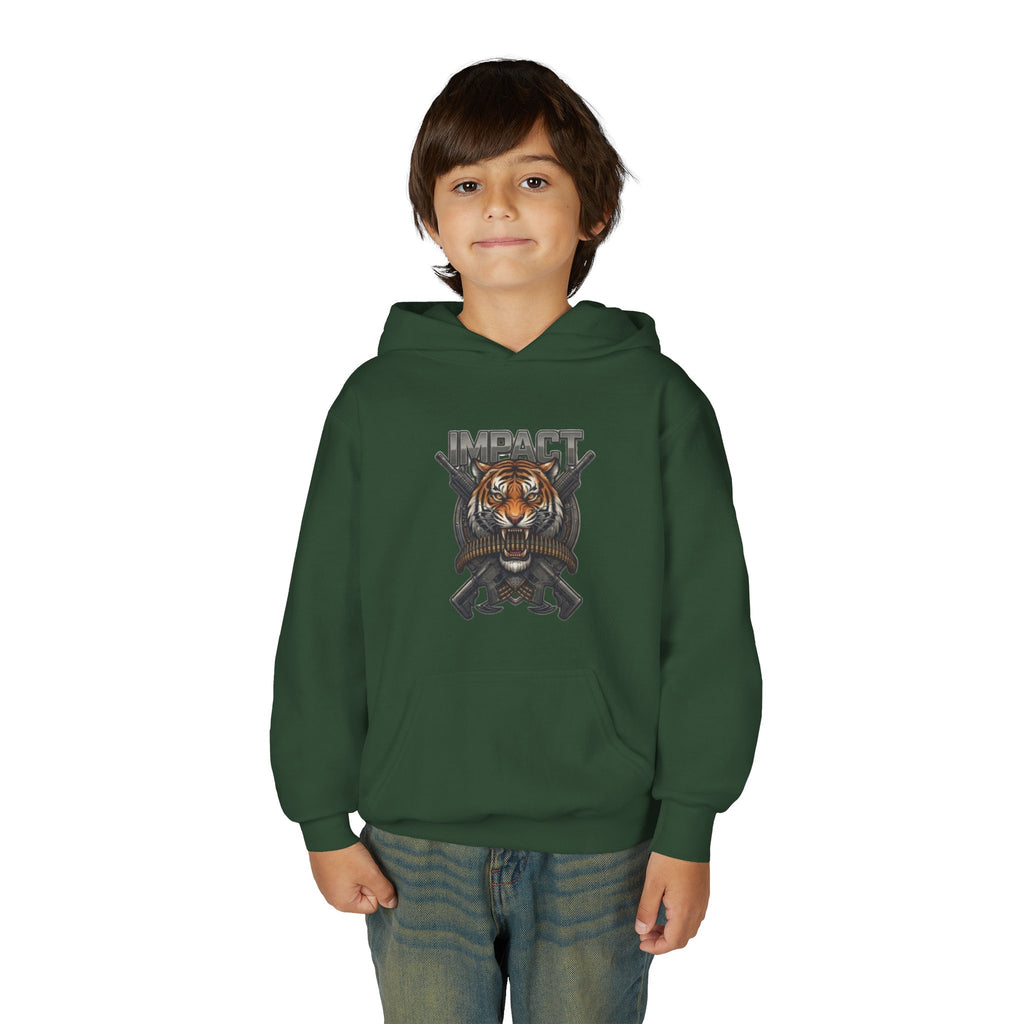 Impact Tiger Hoodie — Youth Graphic Hooded Sweatshirt
