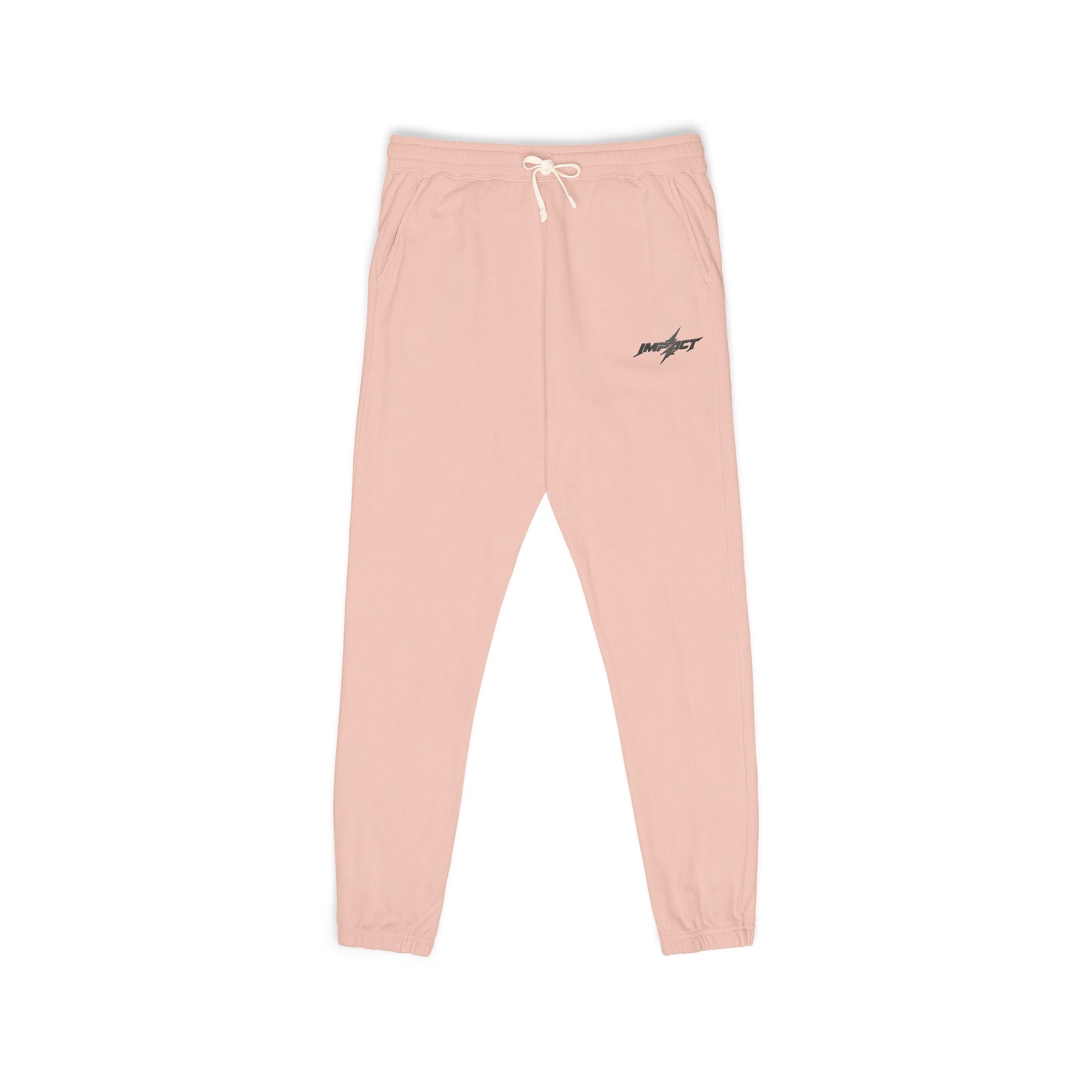 Fleece Sweatpants — Minimal Embroidered Pocket Joggers 100% COTTON