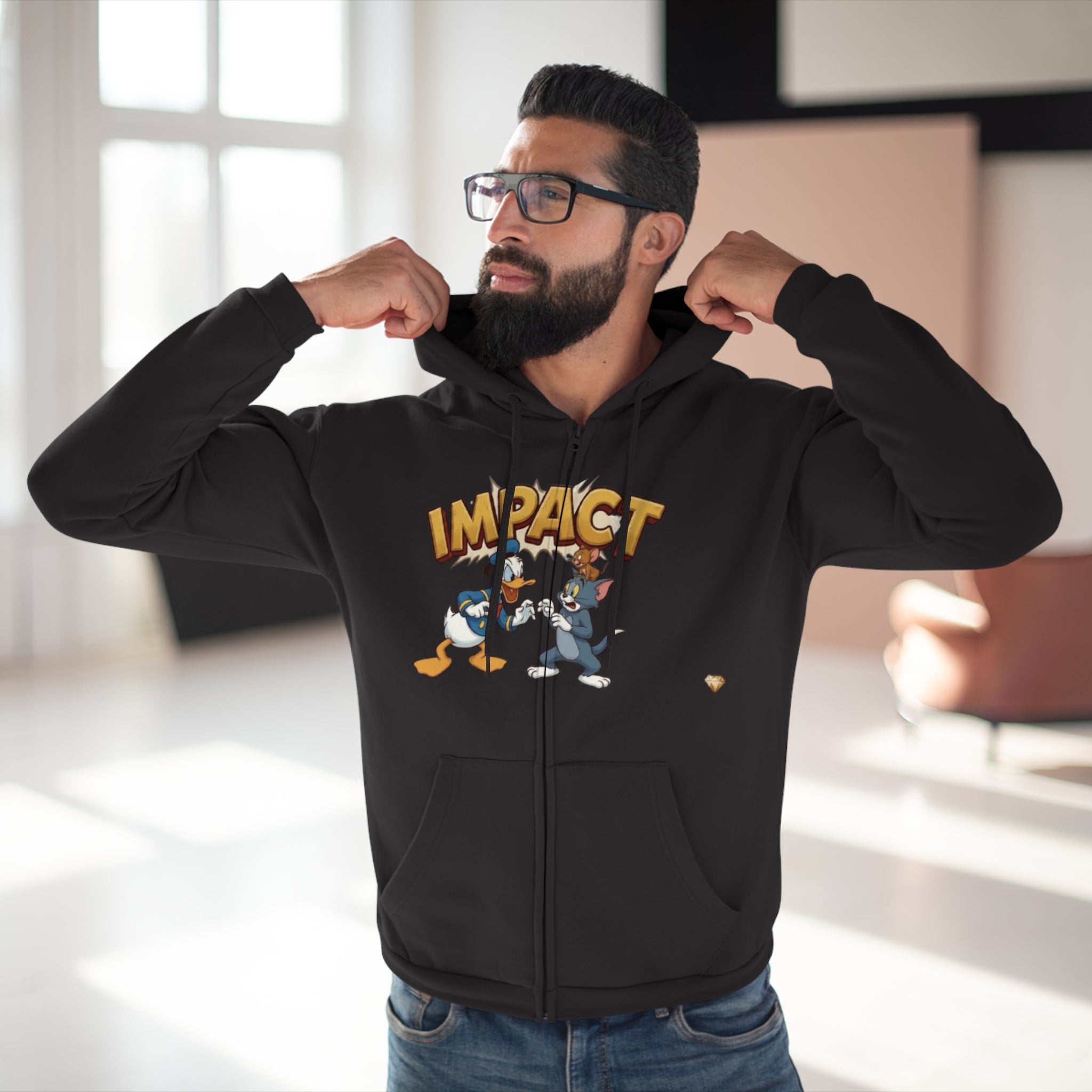 Unisex Hooded Zip Sweatshirt