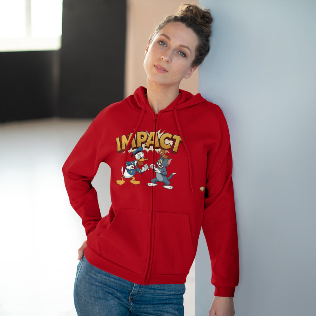 Unisex Hooded Zip Sweatshirt