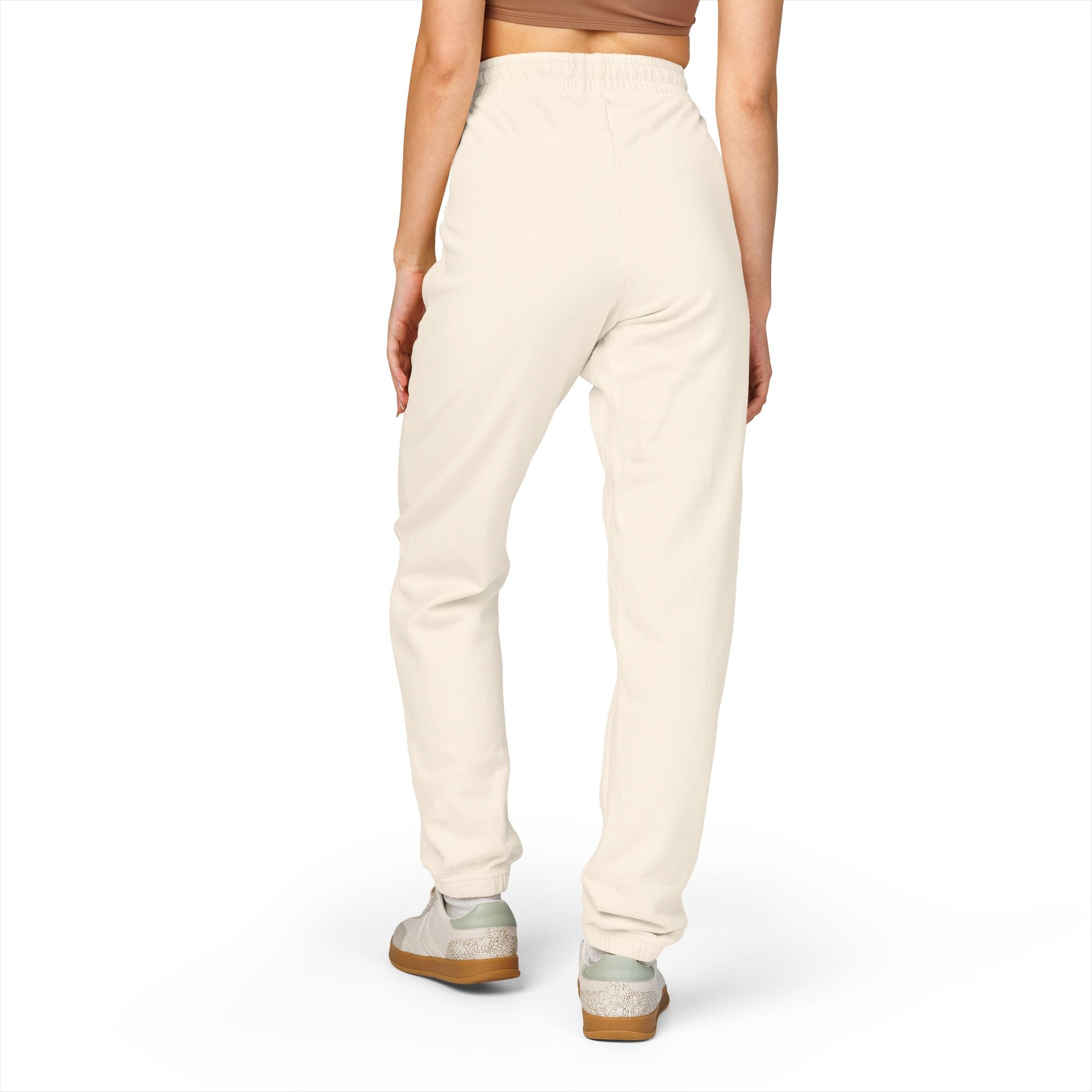 Fleece Sweatpants — Minimal Embroidered Pocket Joggers 100% COTTON