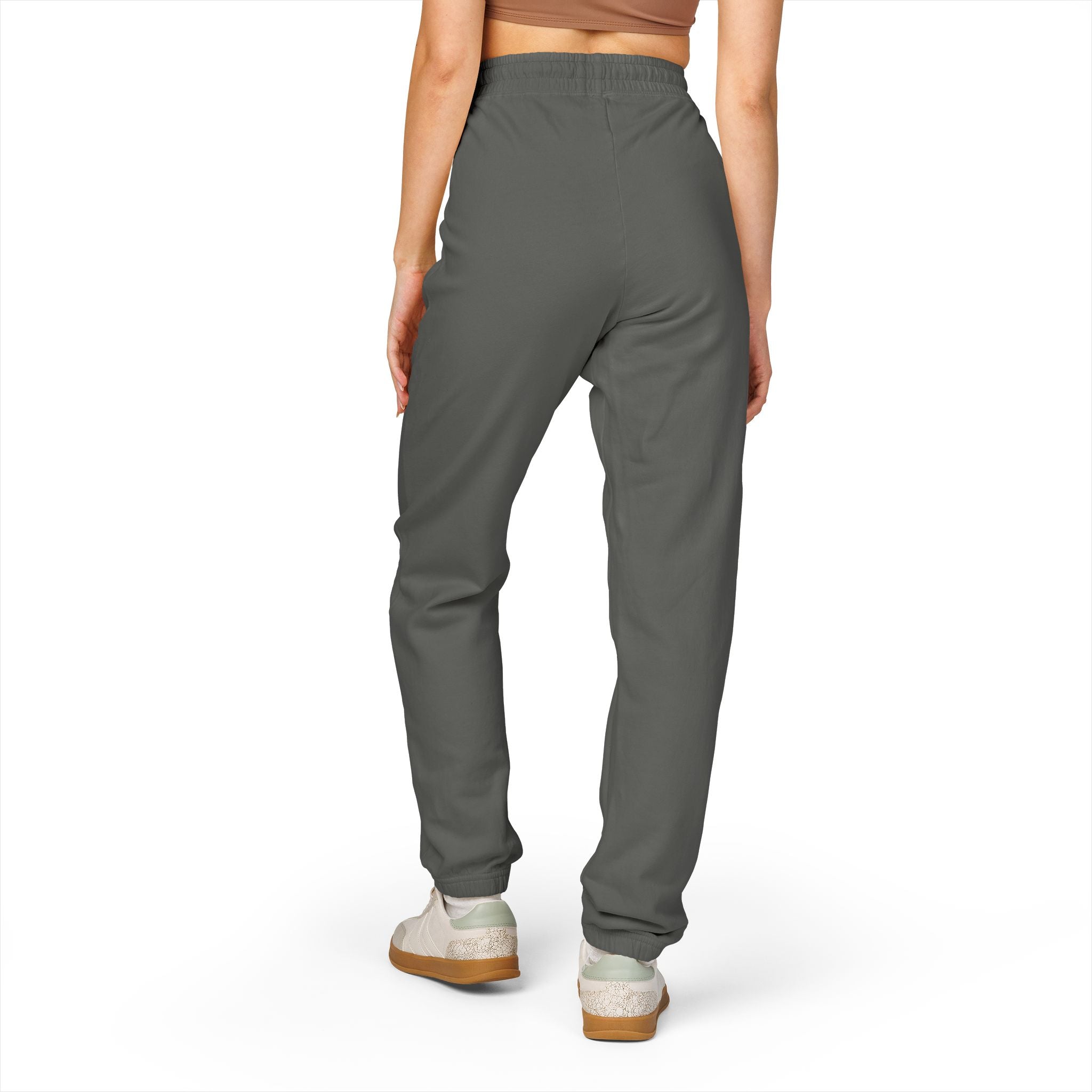 Fleece Sweatpants — Minimal Embroidered Pocket Joggers 100% COTTON