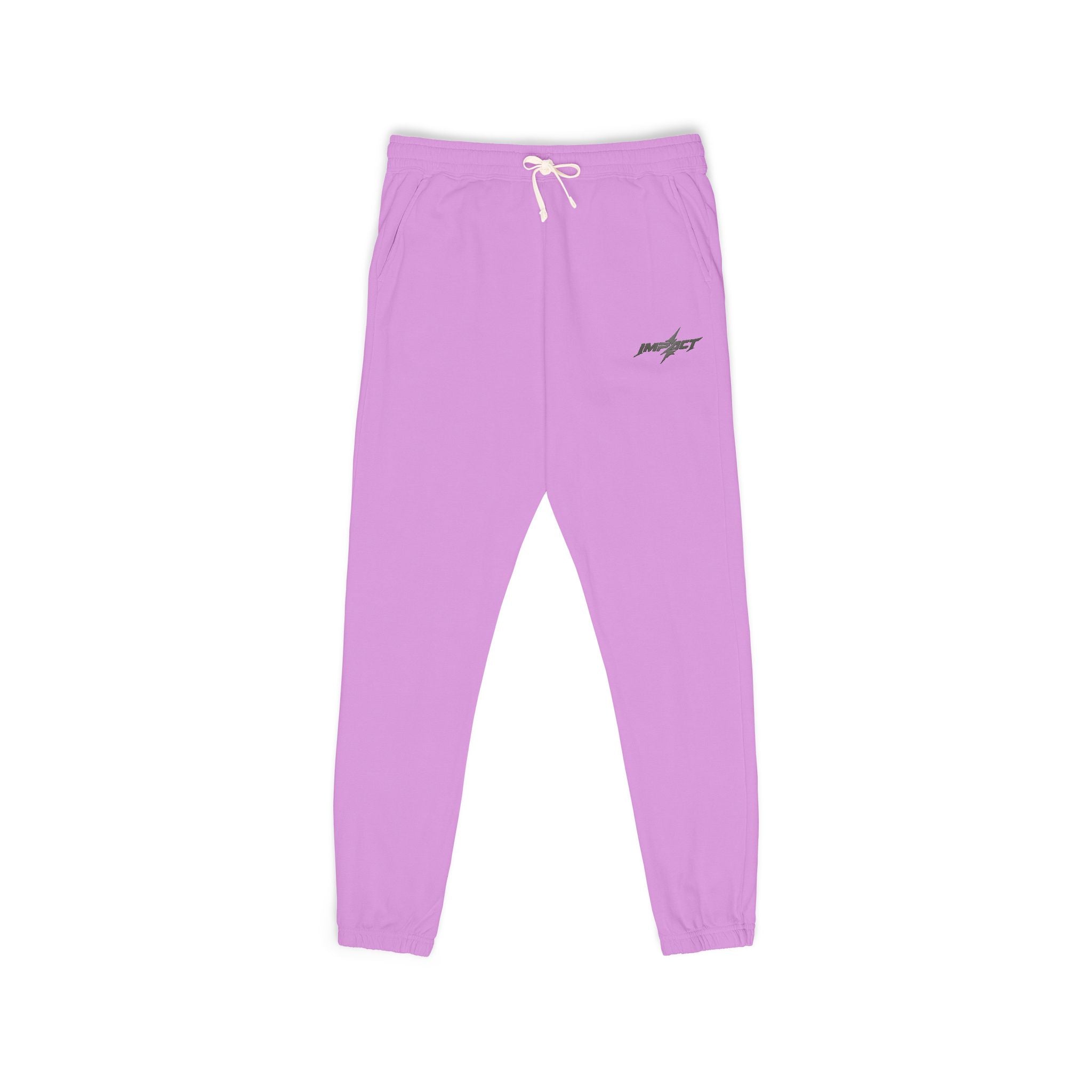 Fleece Sweatpants — Minimal Embroidered Pocket Joggers 100% COTTON