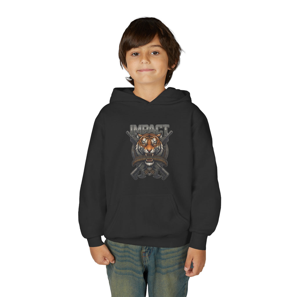 Impact Tiger Hoodie — Youth Graphic Hooded Sweatshirt