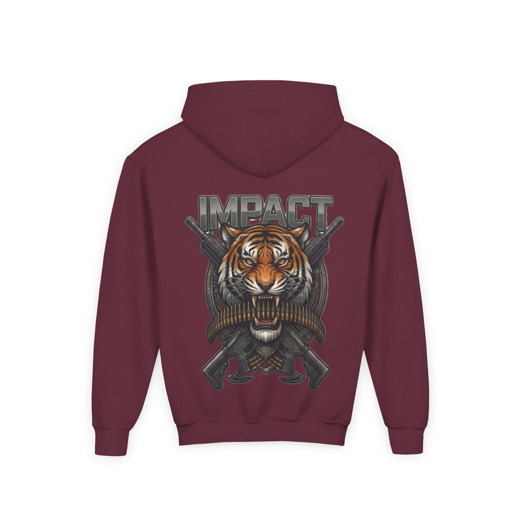 Impact Tiger Hoodie — Youth Graphic Hooded Sweatshirt