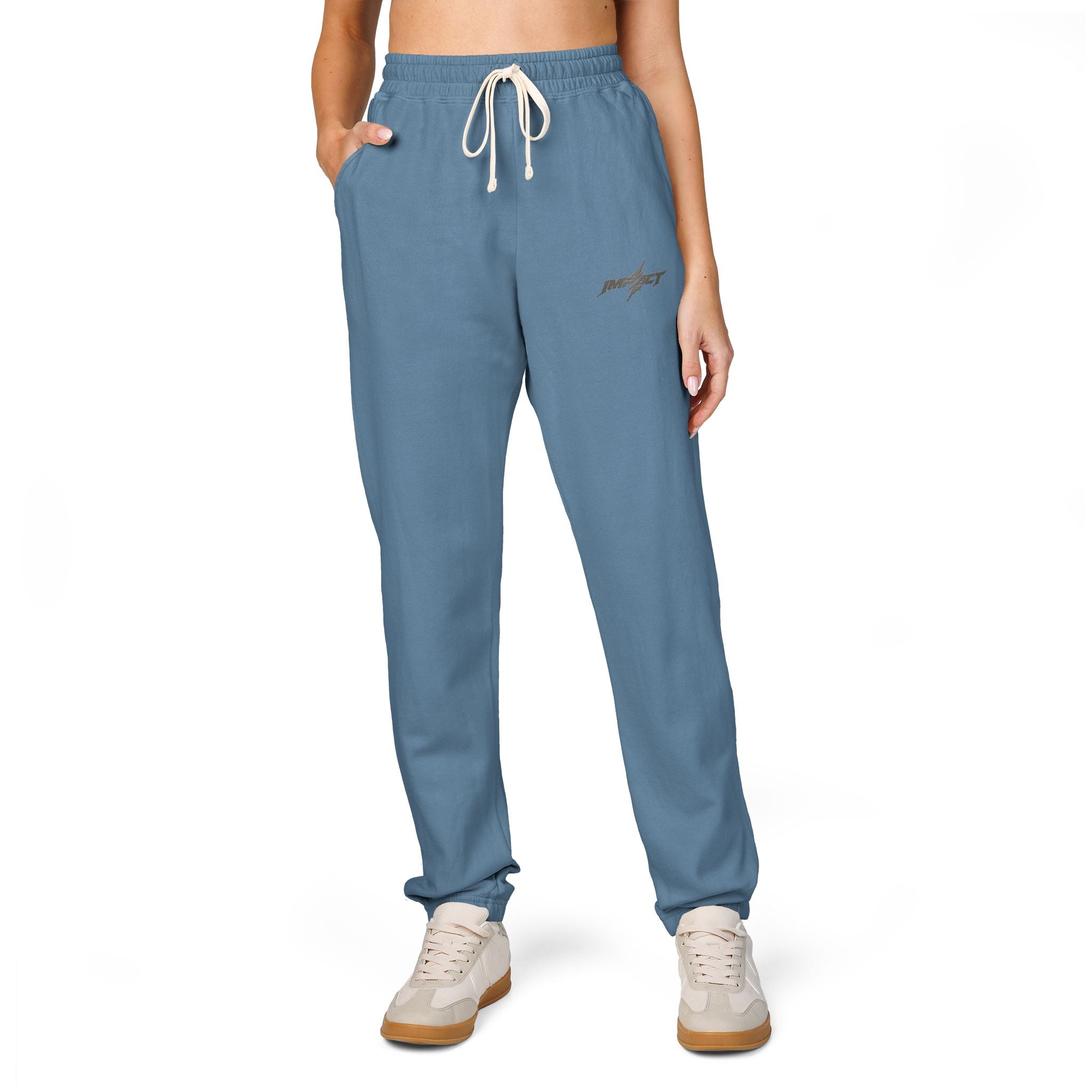 Fleece Sweatpants — Minimal Embroidered Pocket Joggers 100% COTTON