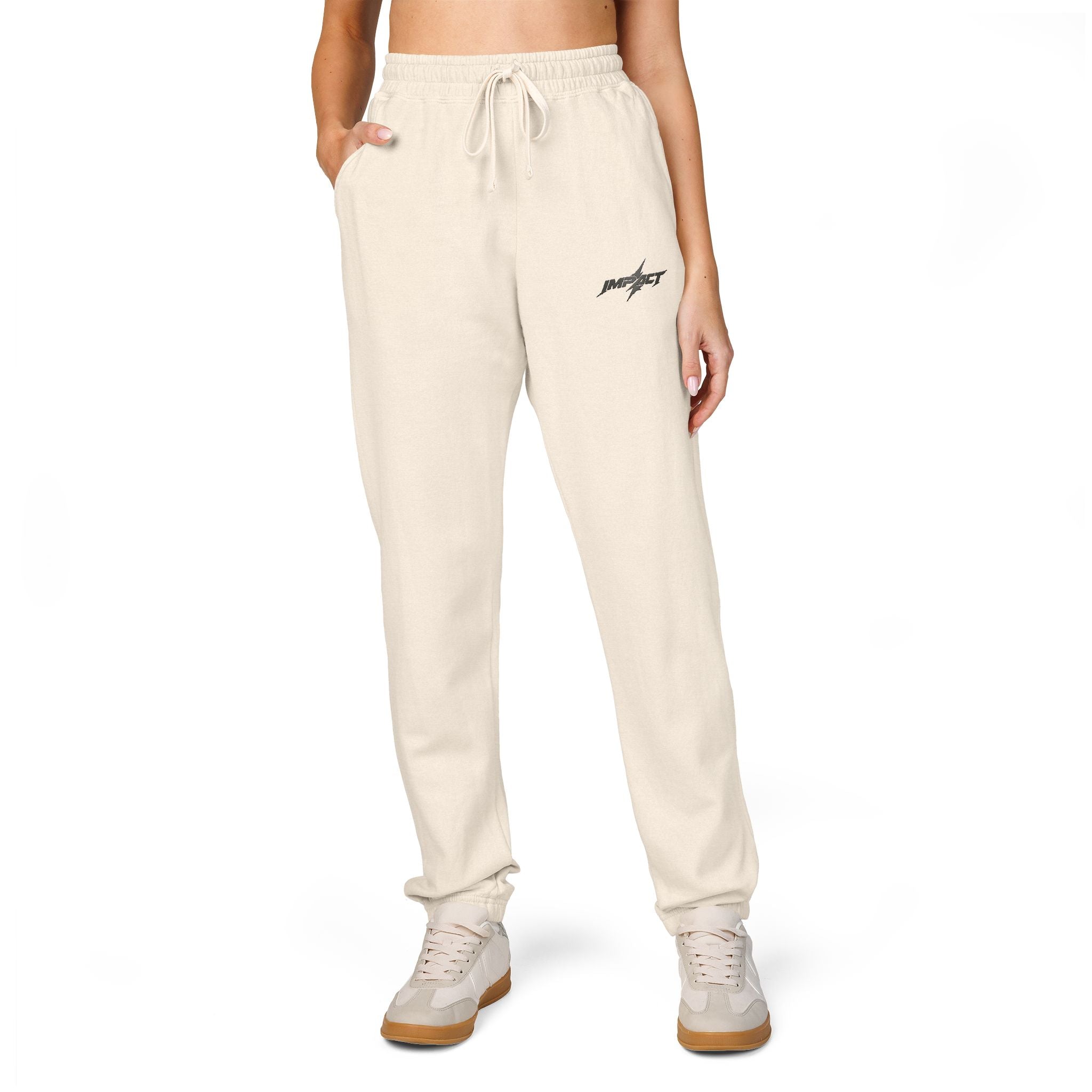 Fleece Sweatpants — Minimal Embroidered Pocket Joggers 100% COTTON