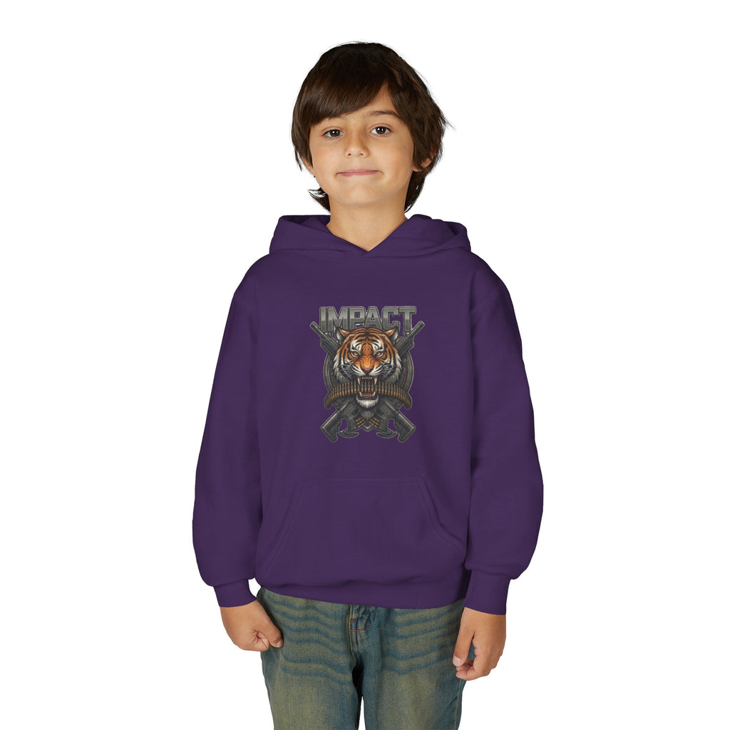 Impact Tiger Hoodie — Youth Graphic Hooded Sweatshirt