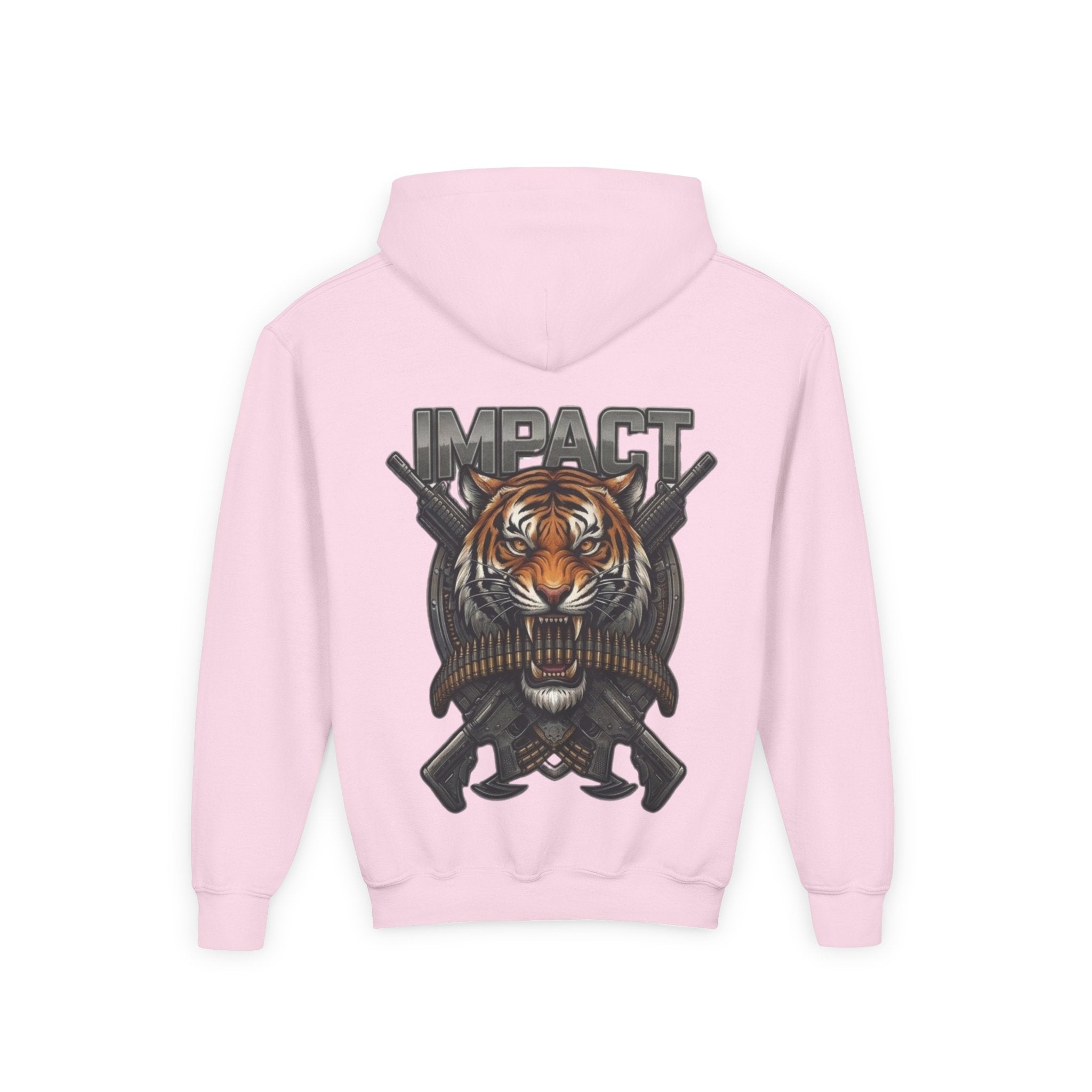 Impact Tiger Hoodie — Youth Graphic Hooded Sweatshirt