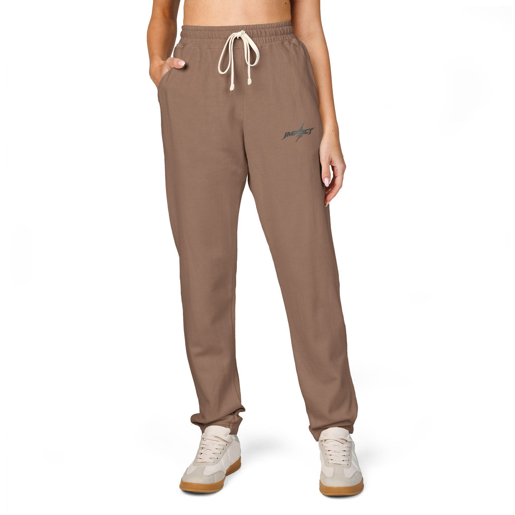 Fleece Sweatpants — Minimal Embroidered Pocket Joggers 100% COTTON