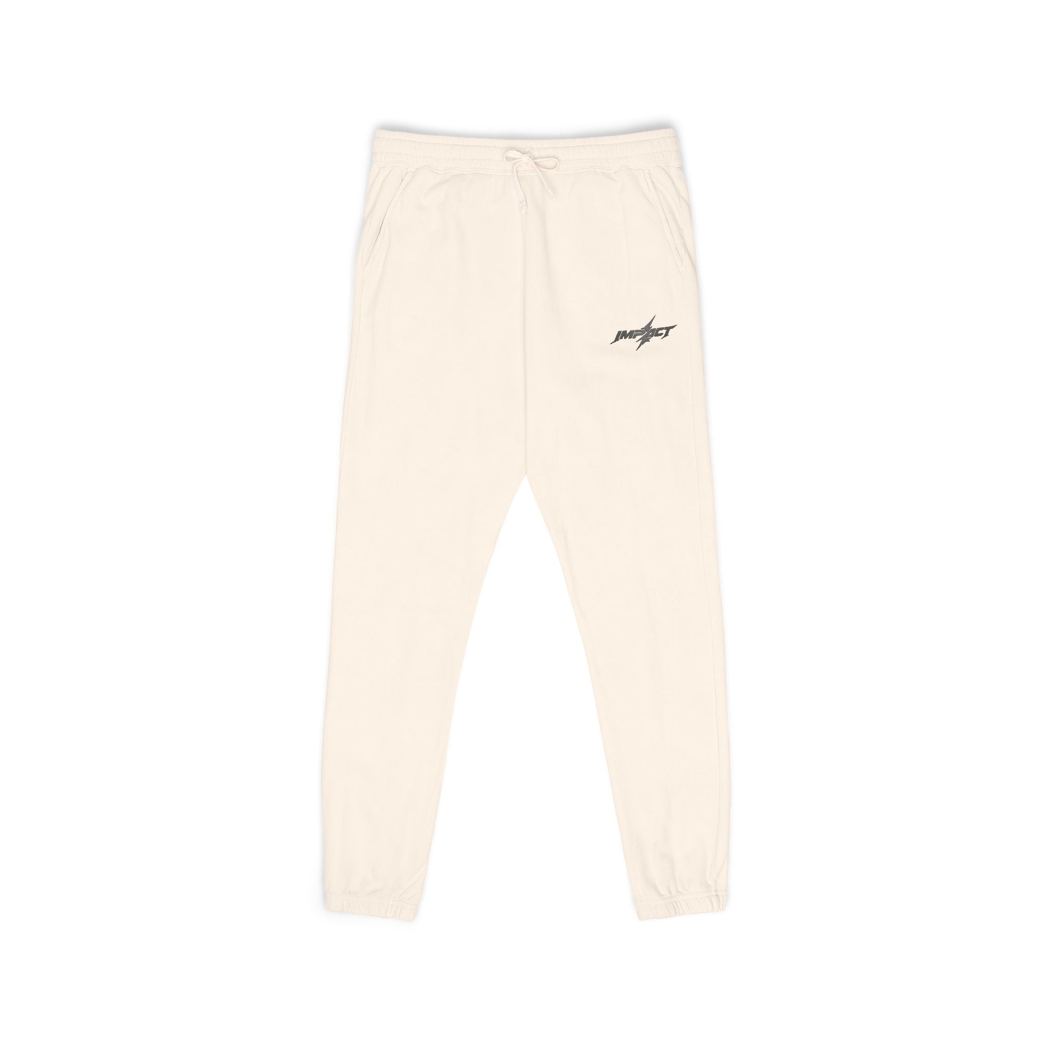 Fleece Sweatpants — Minimal Embroidered Pocket Joggers 100% COTTON