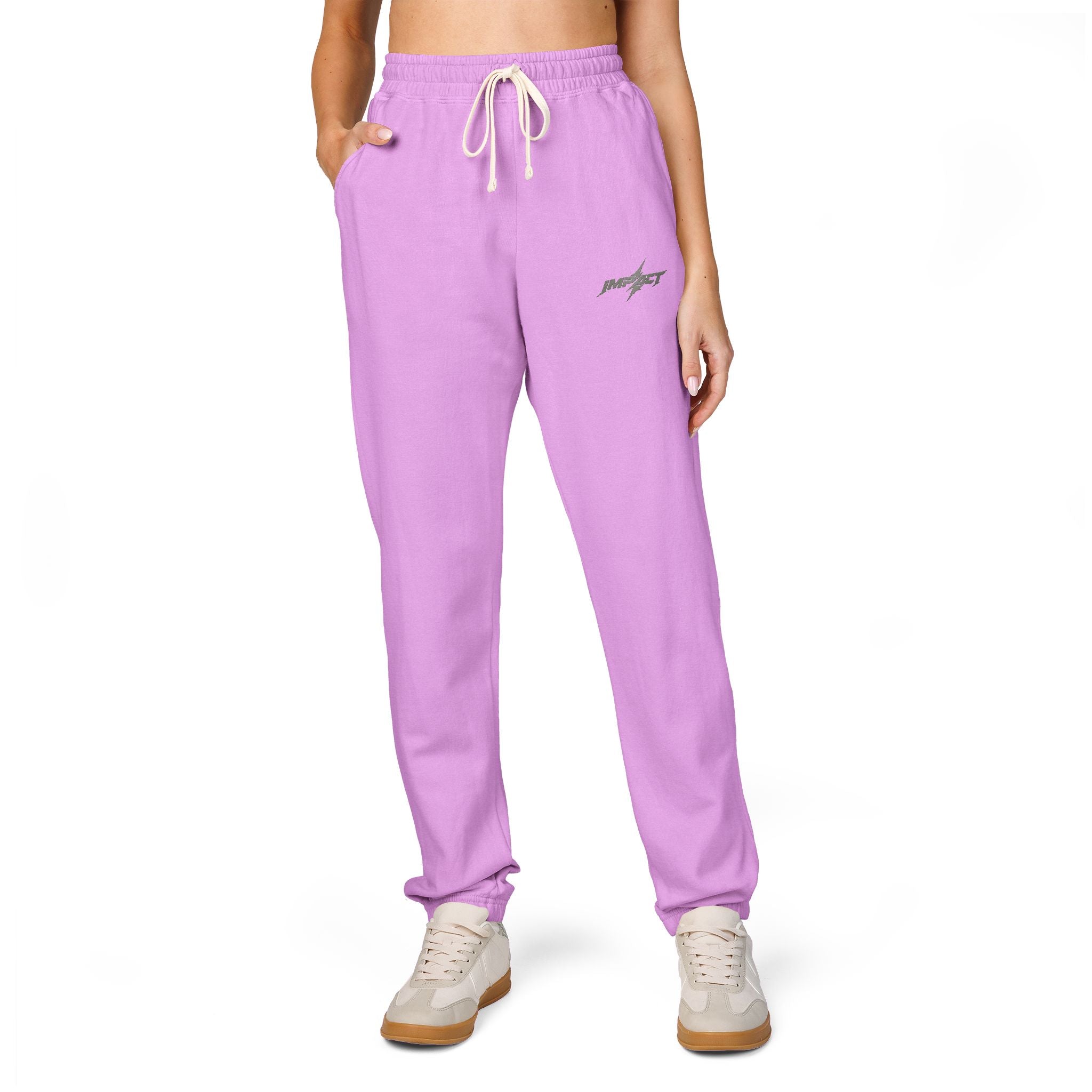 Fleece Sweatpants — Minimal Embroidered Pocket Joggers 100% COTTON