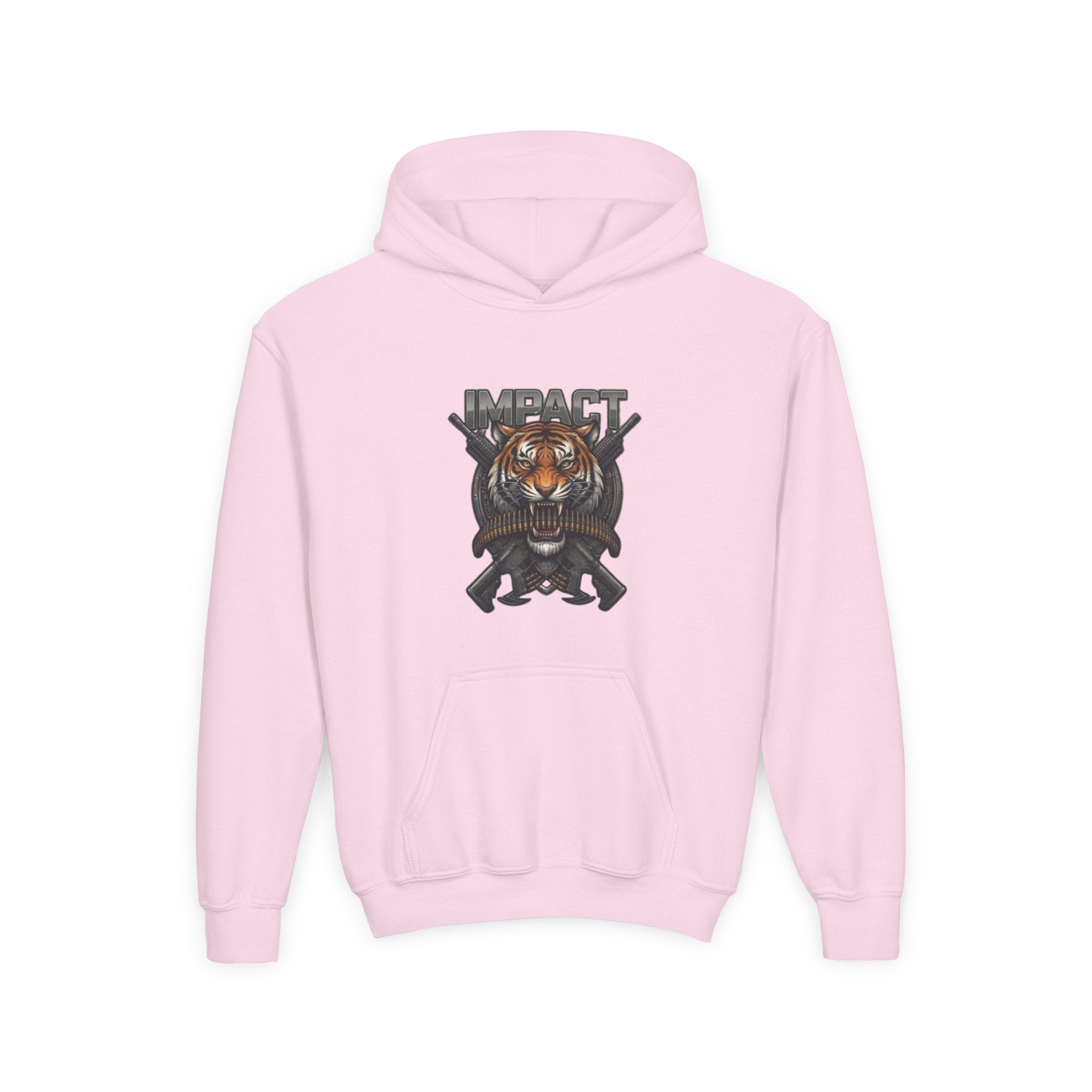 Impact Tiger Hoodie — Youth Graphic Hooded Sweatshirt