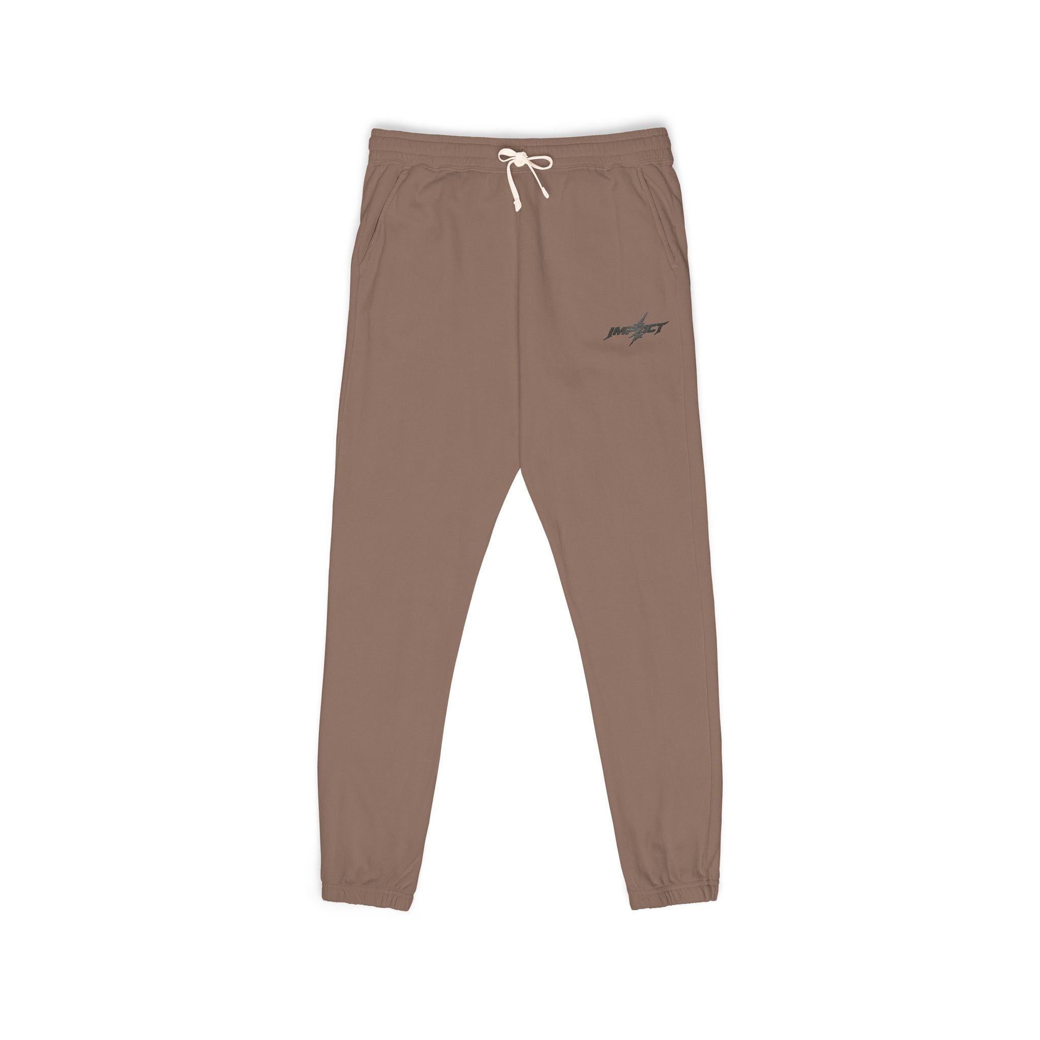 Fleece Sweatpants — Minimal Embroidered Pocket Joggers 100% COTTON