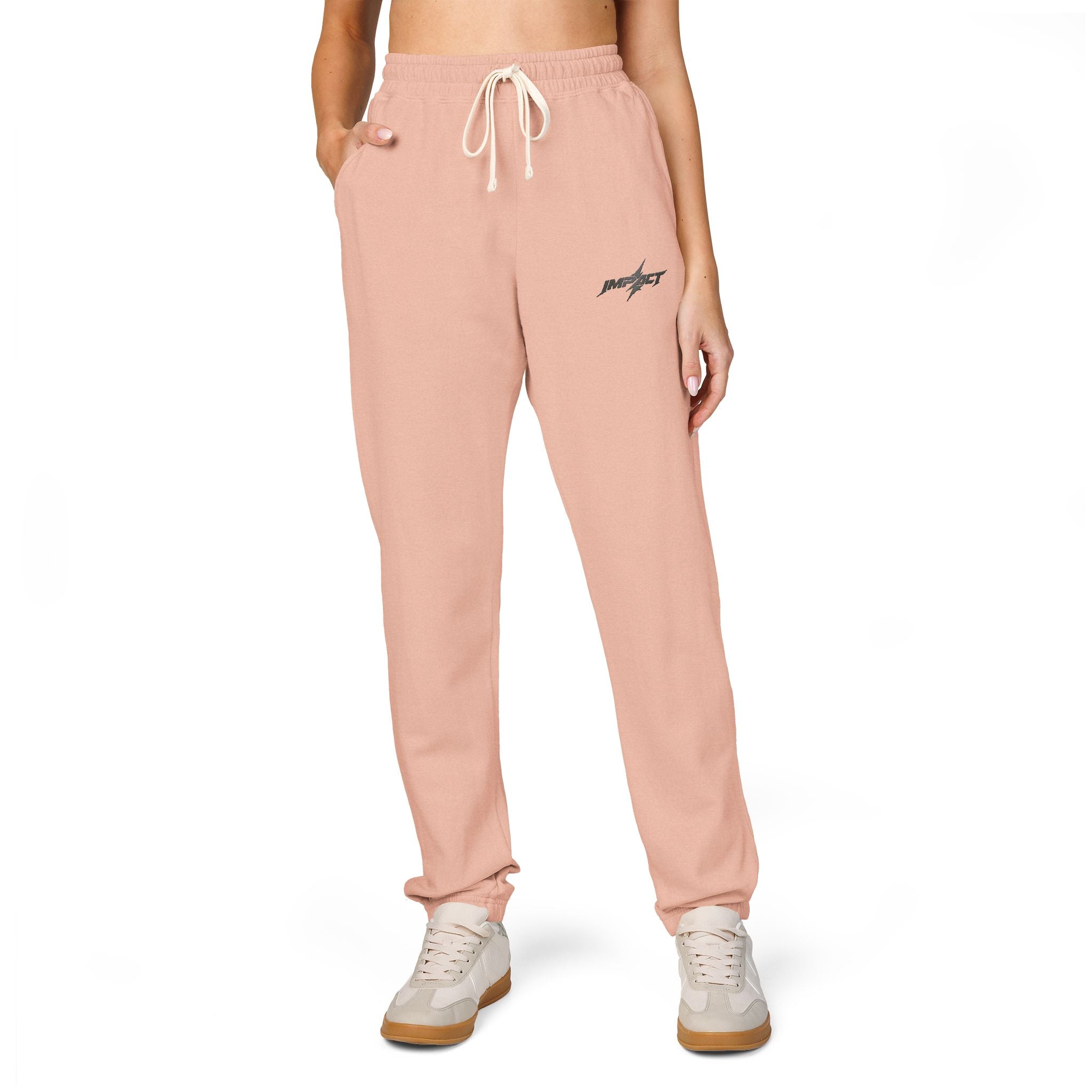 Fleece Sweatpants — Minimal Embroidered Pocket Joggers 100% COTTON