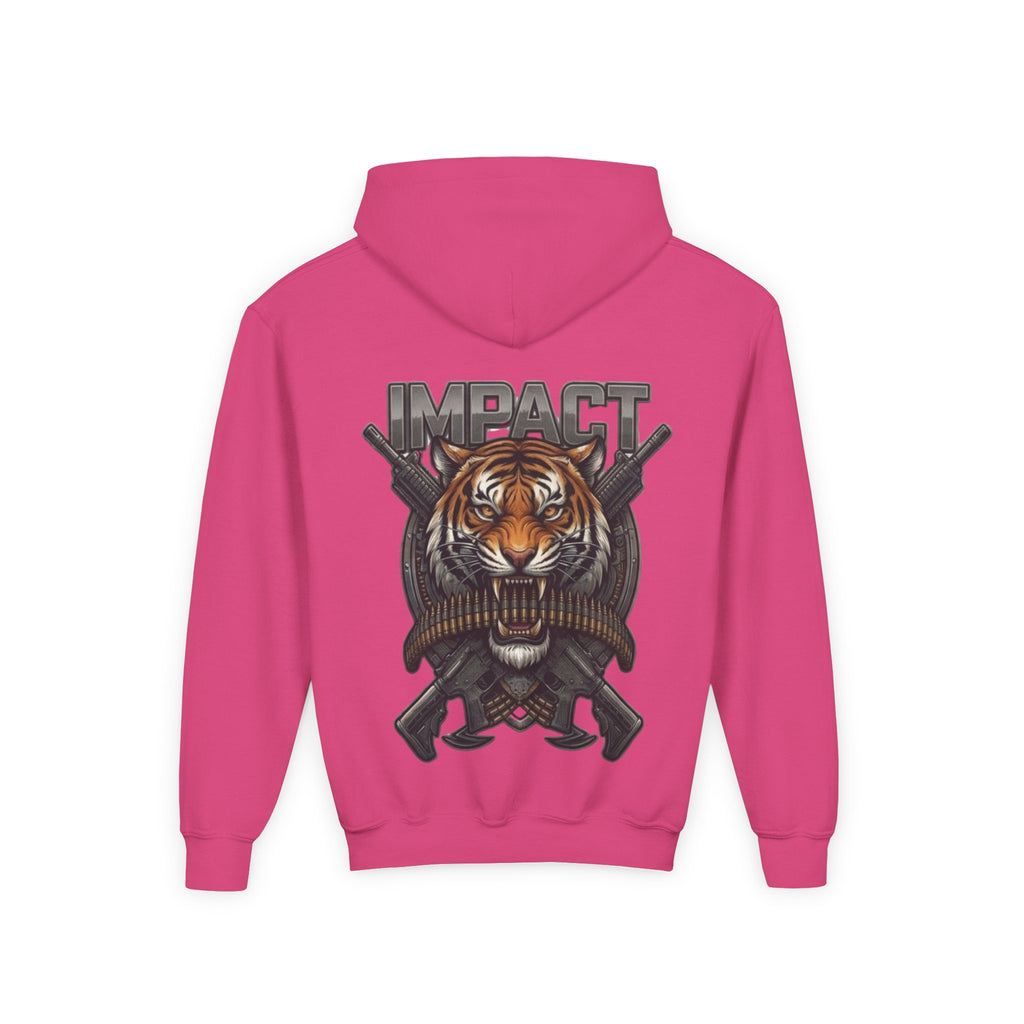 Impact Tiger Hoodie — Youth Graphic Hooded Sweatshirt