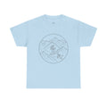 Hiker Line Art Tee — Minimal Mountain & Trail Graphic T-Shirt