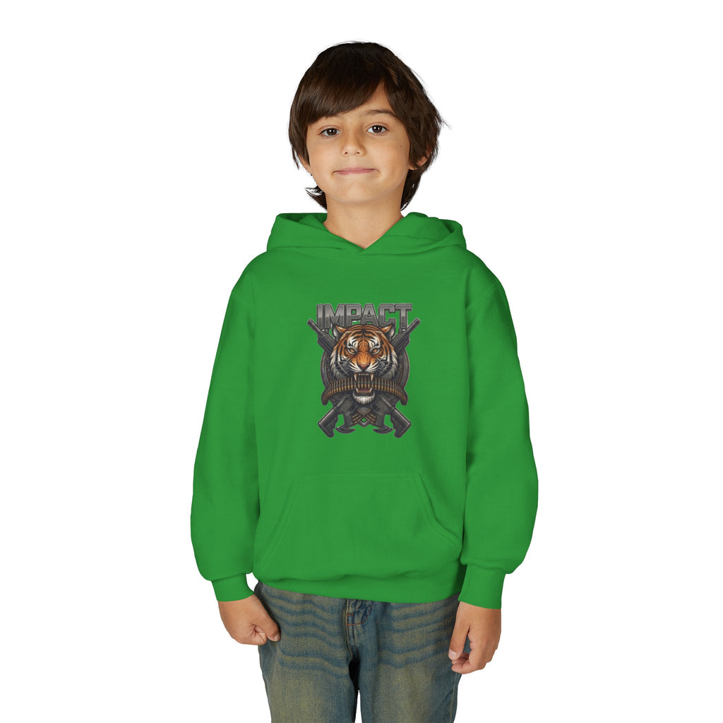 Impact Tiger Hoodie — Youth Graphic Hooded Sweatshirt