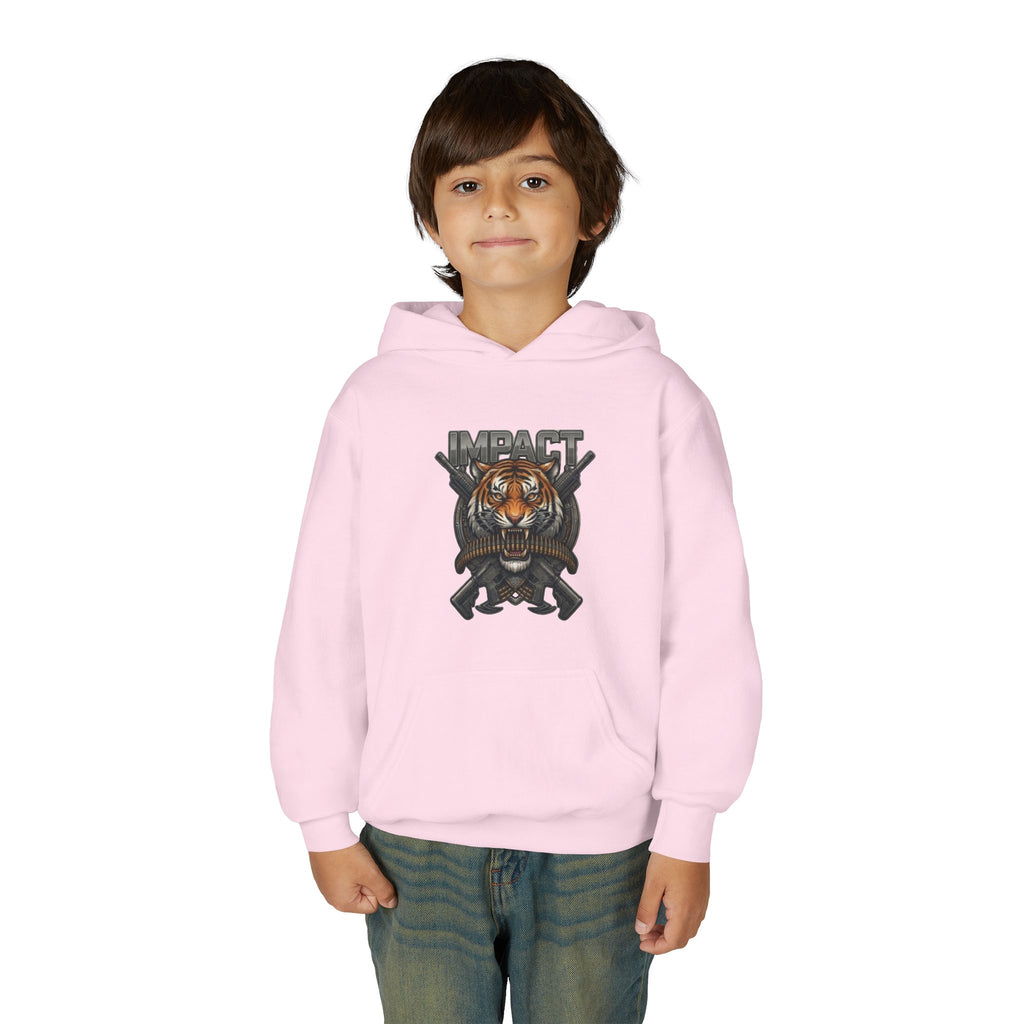 Impact Tiger Hoodie — Youth Graphic Hooded Sweatshirt