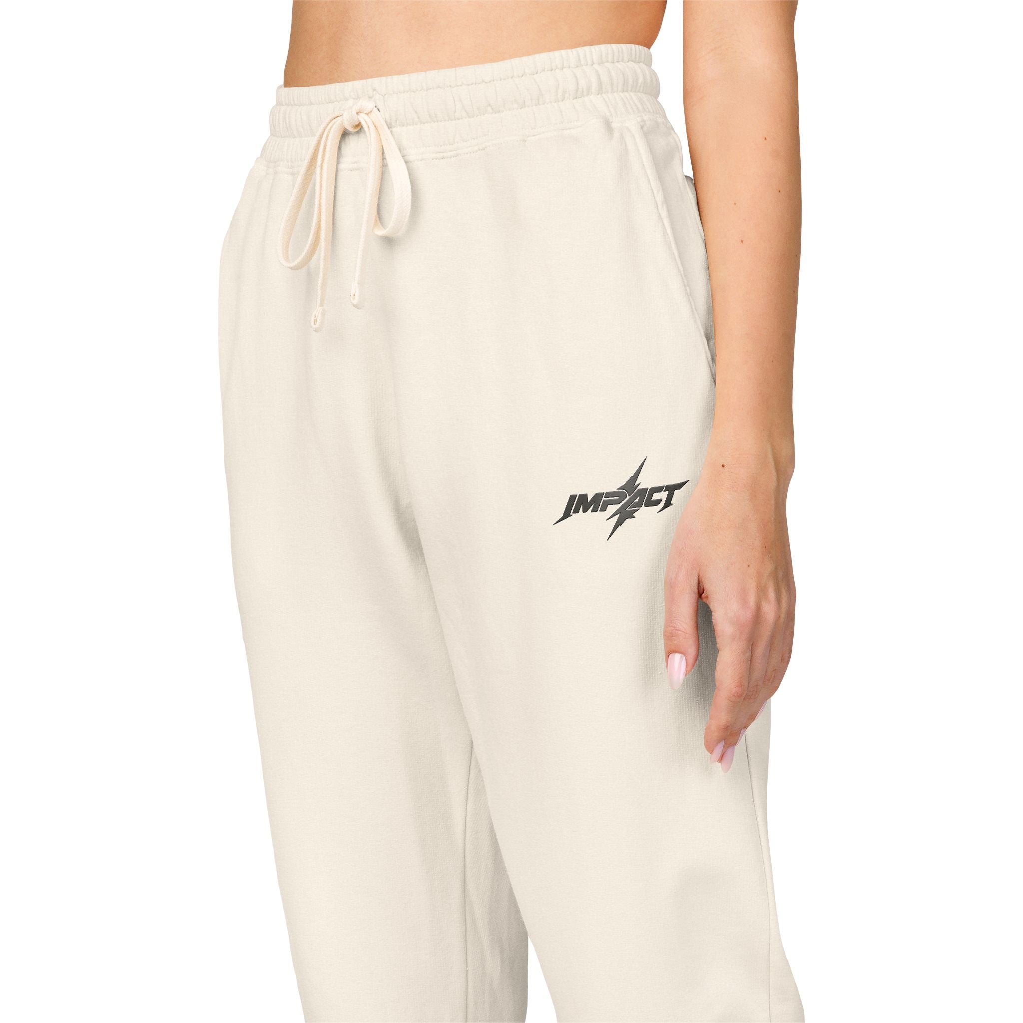 Fleece Sweatpants — Minimal Embroidered Pocket Joggers 100% COTTON