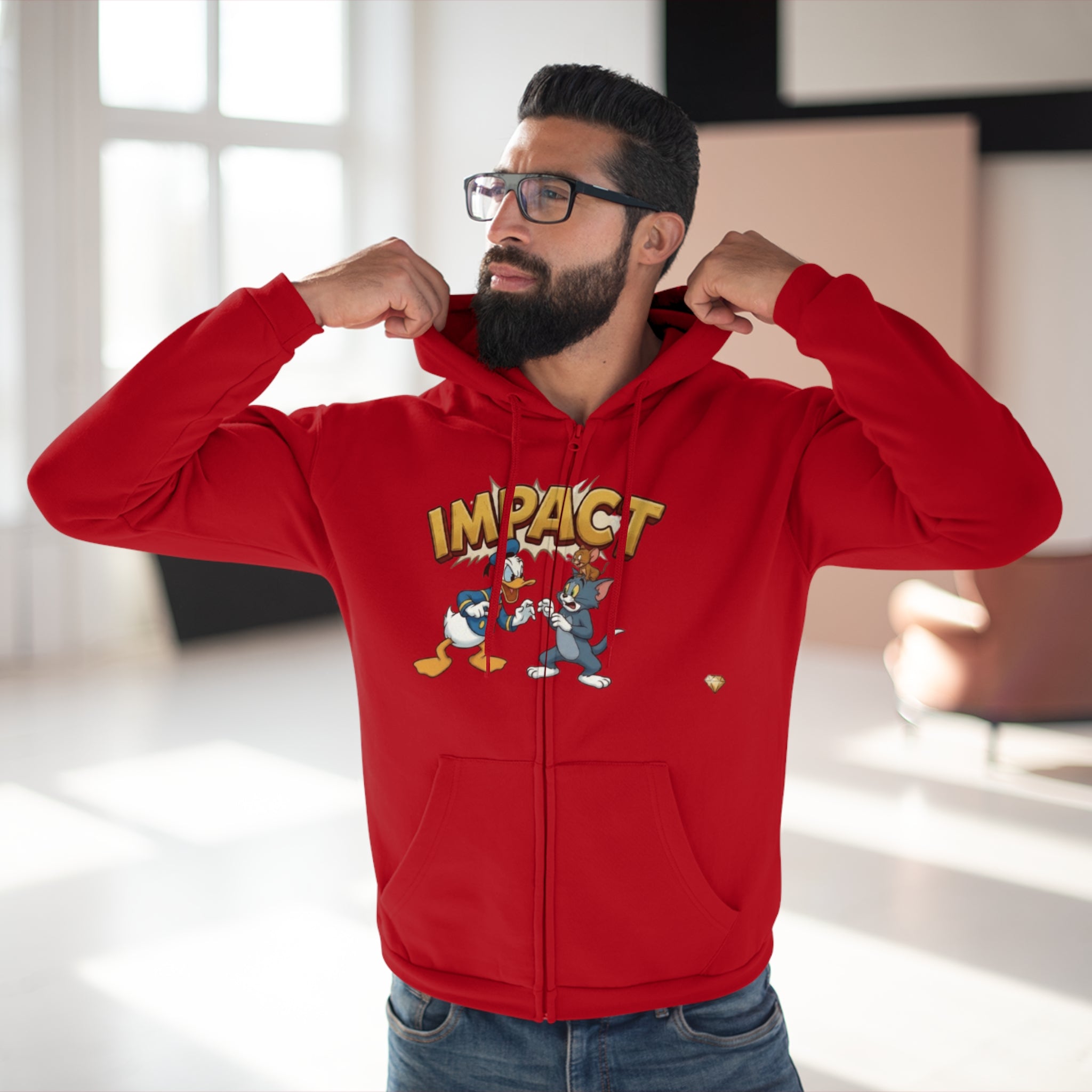 Unisex Hooded Zip Sweatshirt