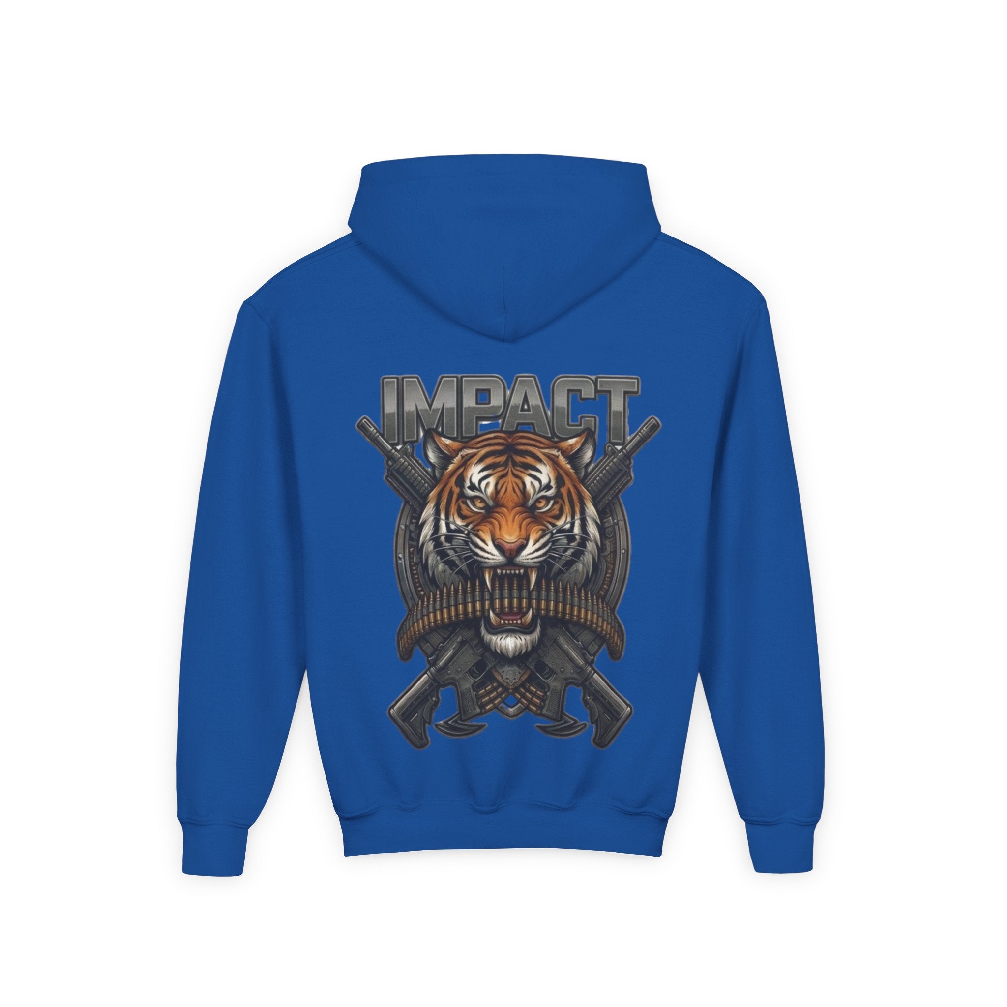Impact Tiger Hoodie — Youth Graphic Hooded Sweatshirt