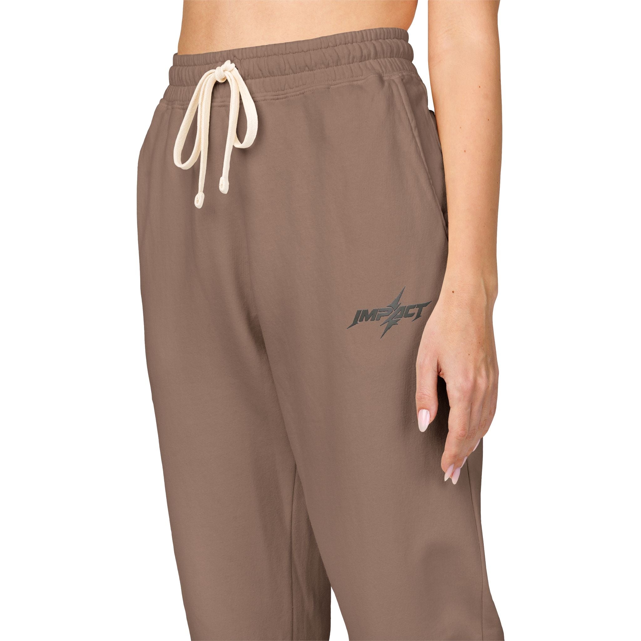 Fleece Sweatpants — Minimal Embroidered Pocket Joggers 100% COTTON