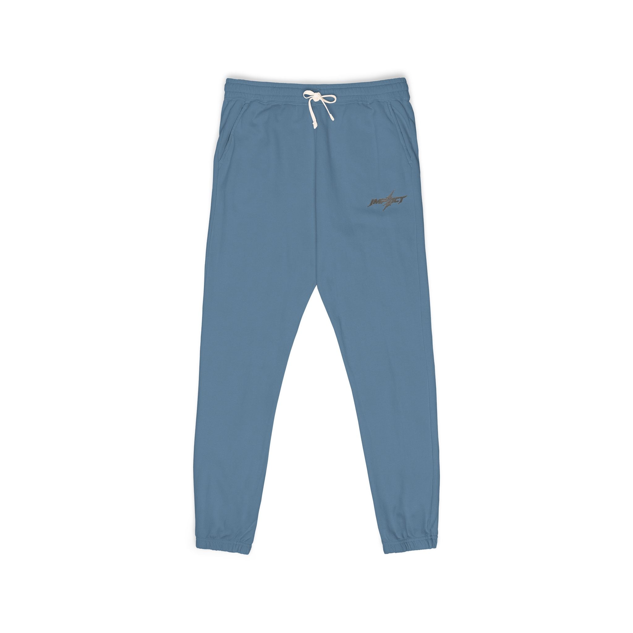 Fleece Sweatpants — Minimal Embroidered Pocket Joggers 100% COTTON