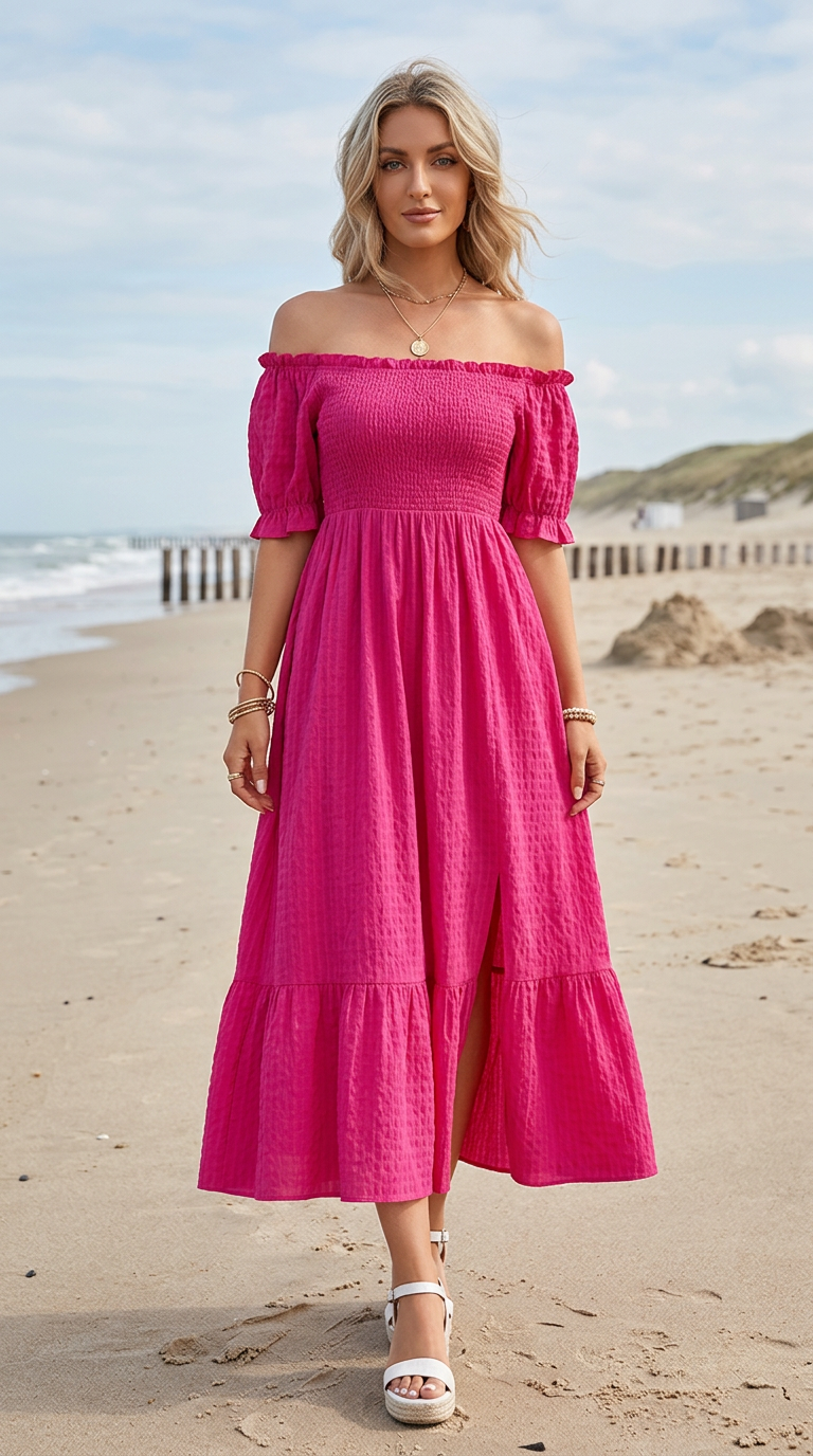 Off-Shoulder Summer Dress