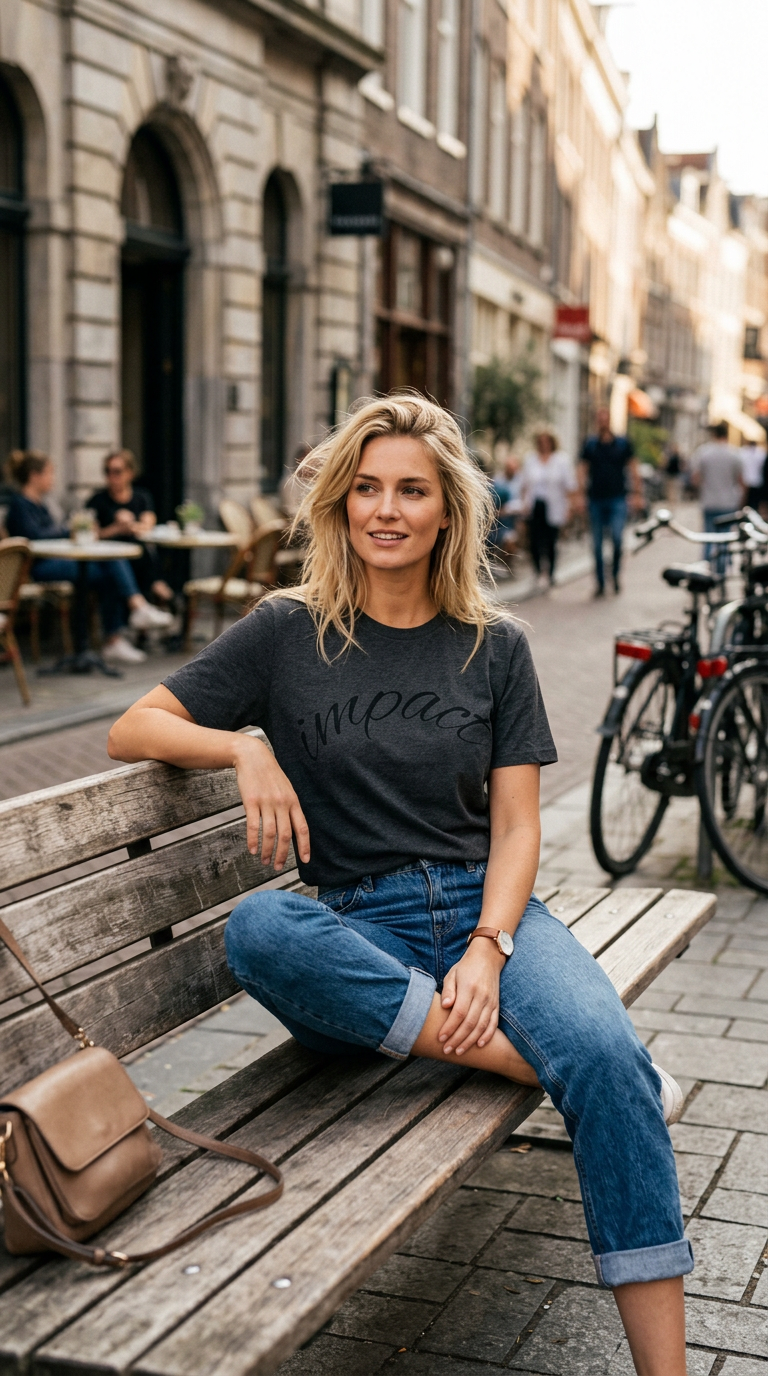 Impact Script T-Shirt Minimalist Inspirational Tee