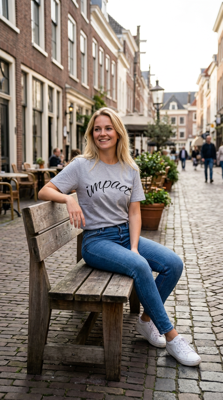 Impact Script T-Shirt Minimalist Inspirational Tee