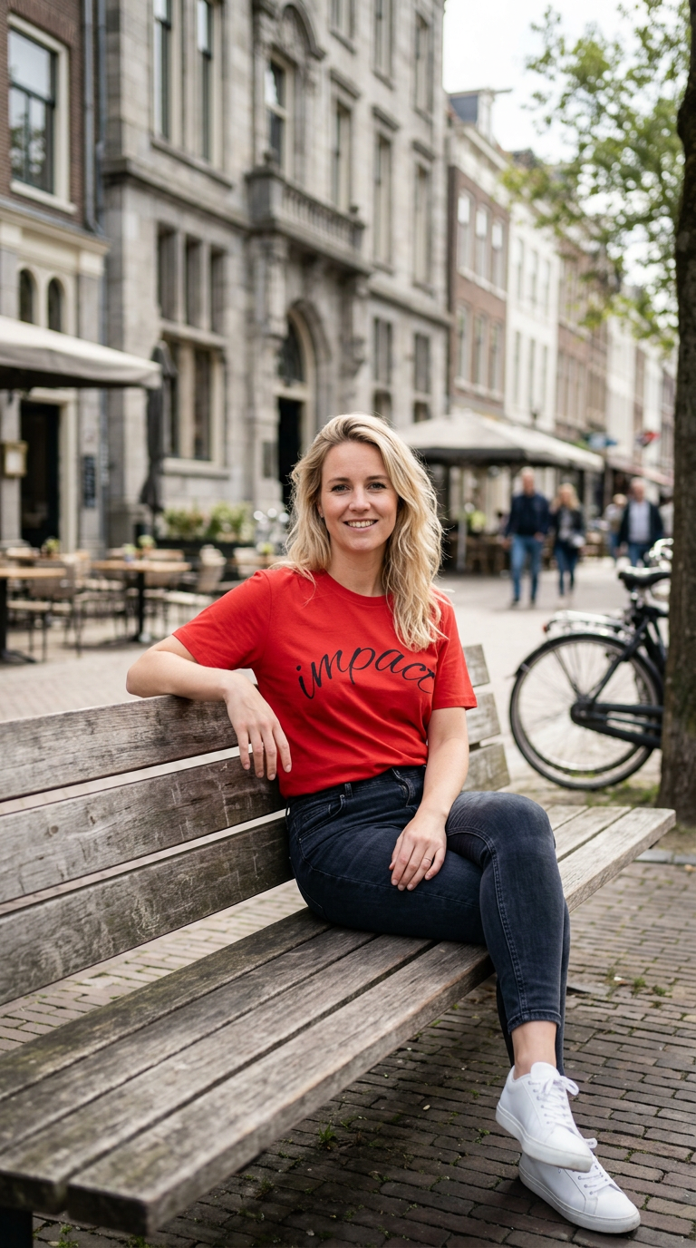 Impact Script T-Shirt Minimalist Inspirational Tee