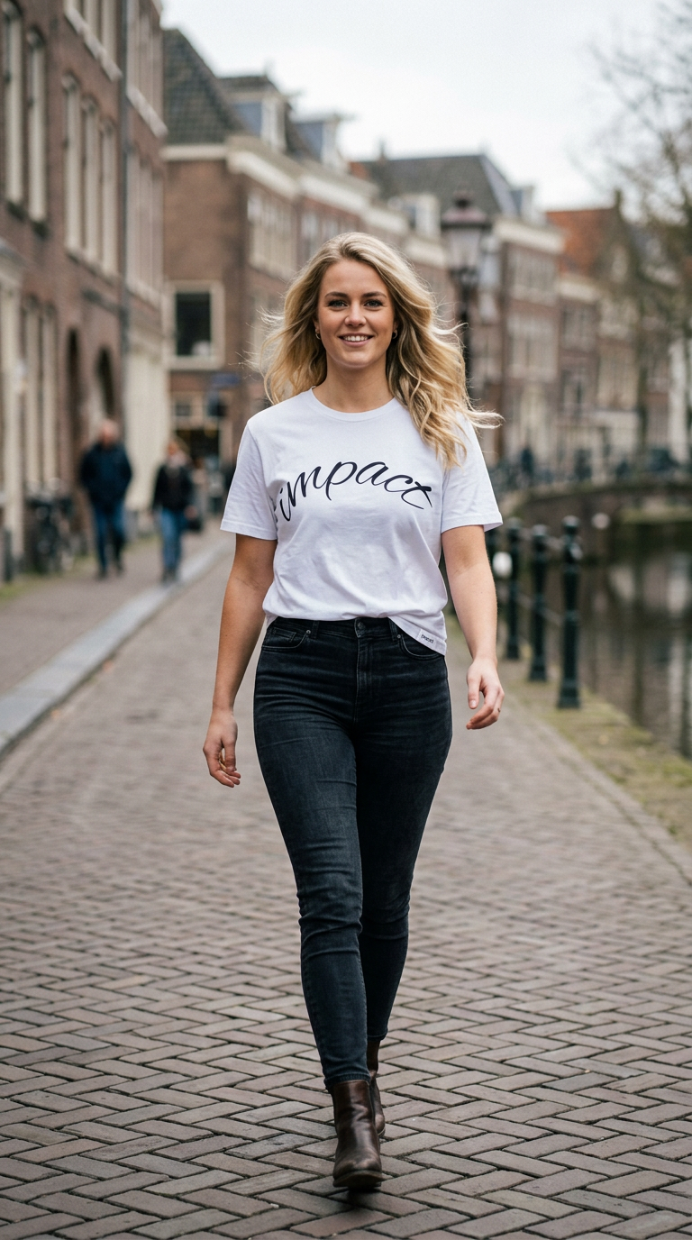 Impact Script T-Shirt Minimalist Inspirational Tee
