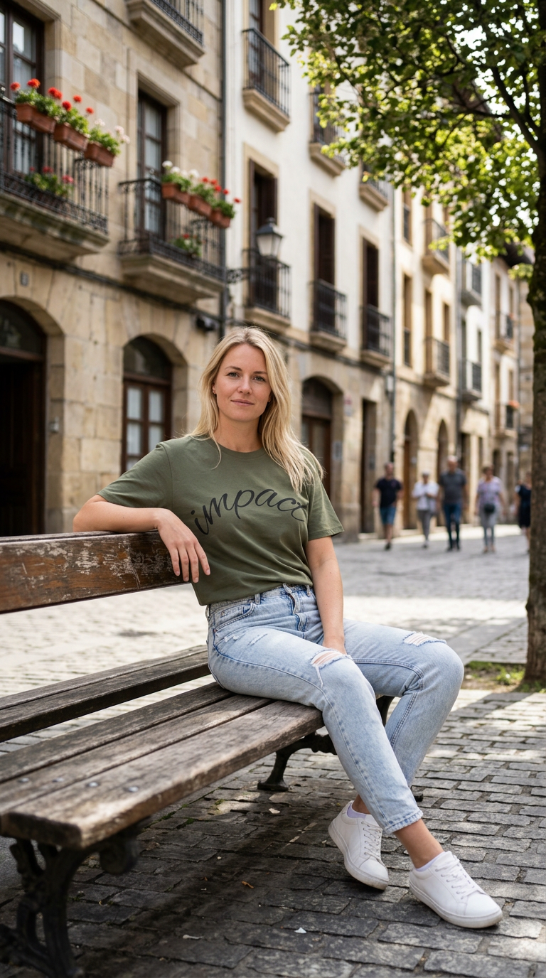 Impact Script T-Shirt Minimalist Inspirational Tee