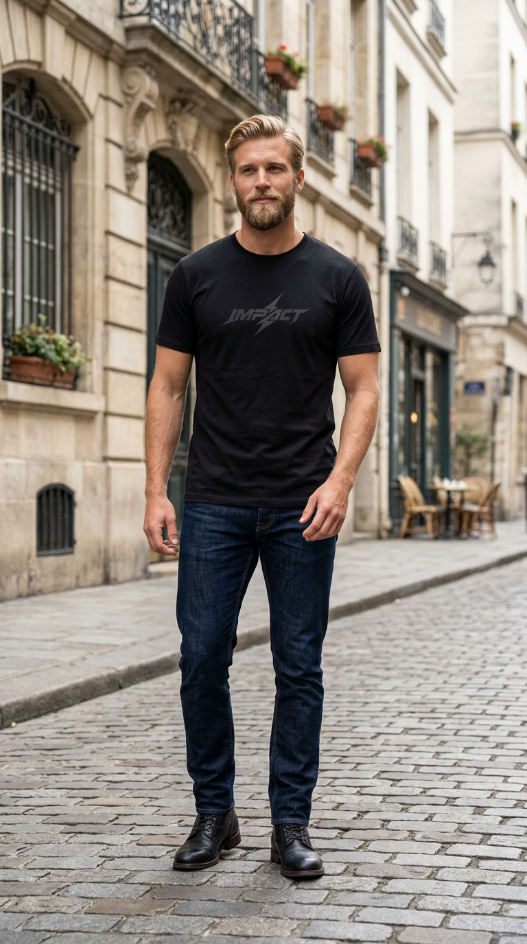 Impact Lightning T-Shirt — Minimal Graphic Logo Tee