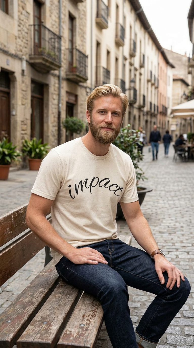 Impact Script T-Shirt Casual Inspirational Tee