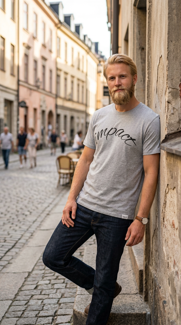 Impact Script T-Shirt Casual Inspirational Tee