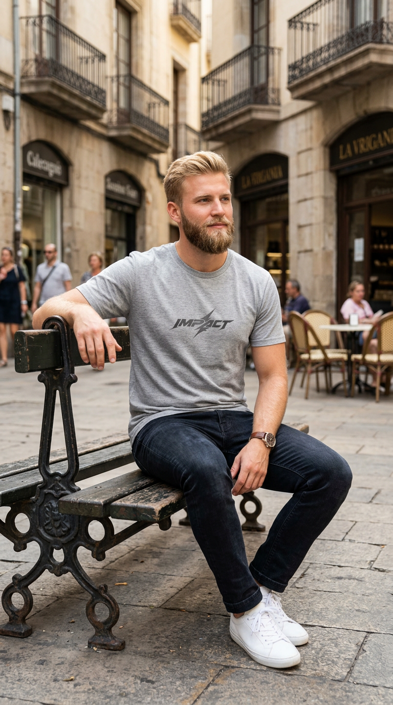 Impact Lightning T-Shirt — Minimal Graphic Logo Tee