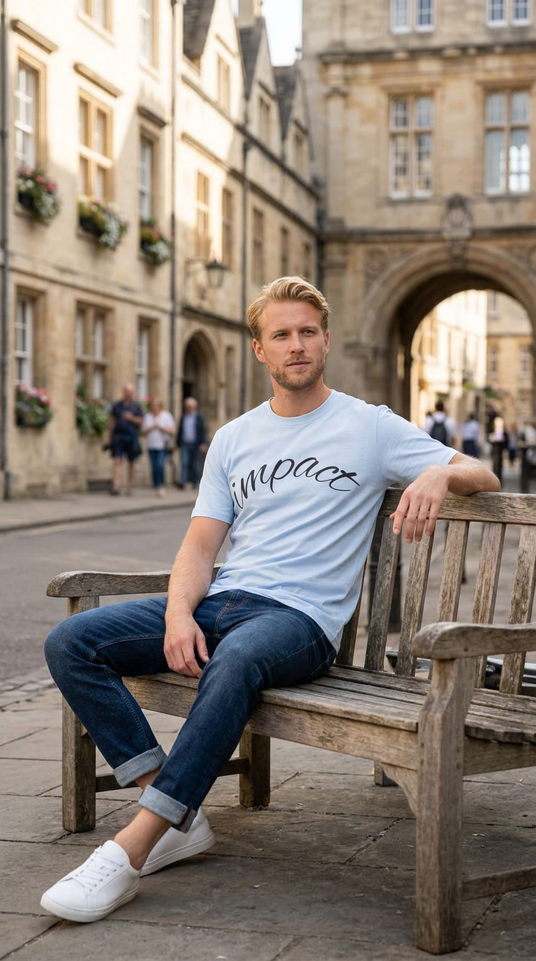 Impact Script T-Shirt Casual Inspirational Tee